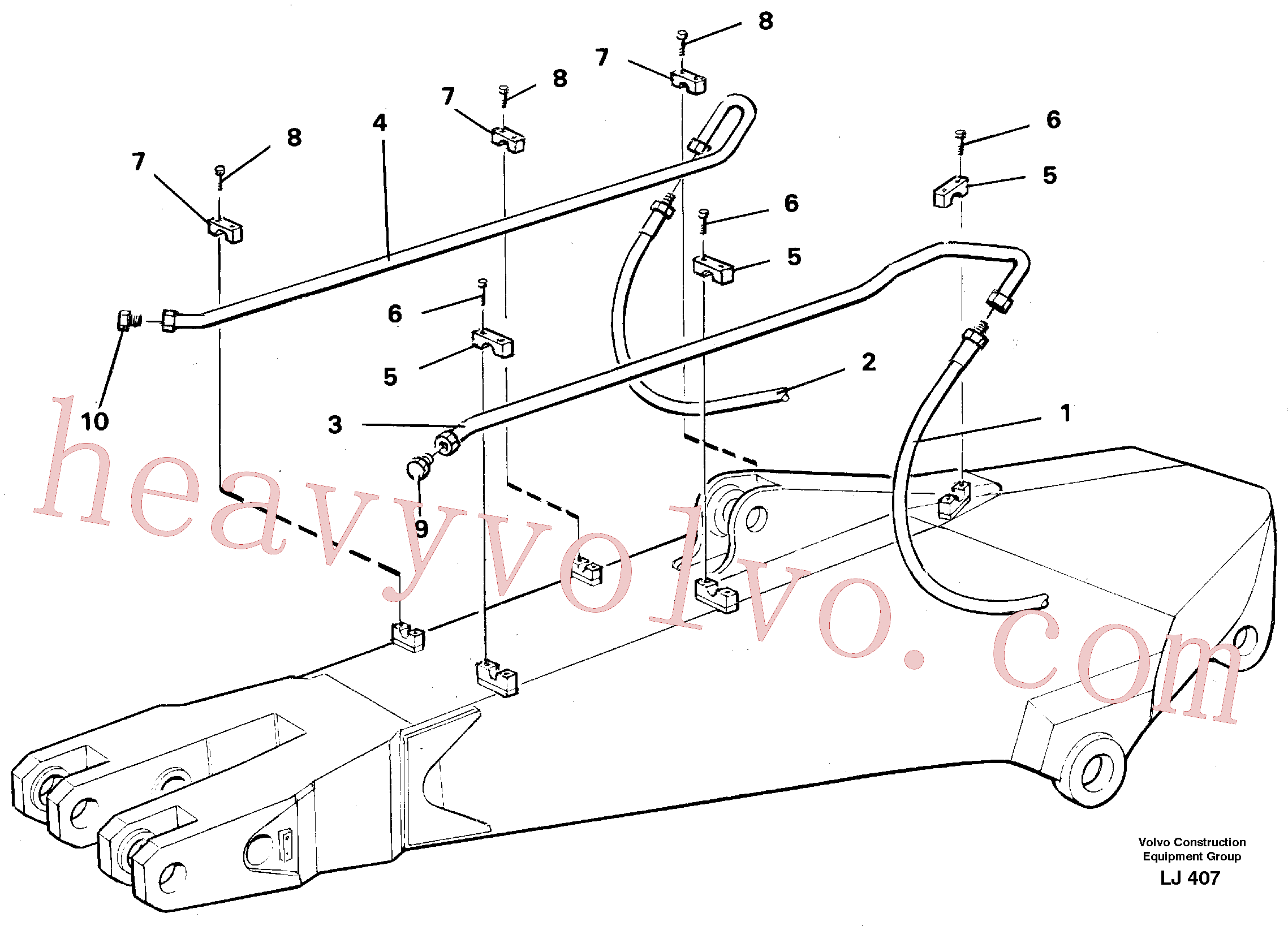 VOE14240727 Tube Assembly for Volvo Excavator spare