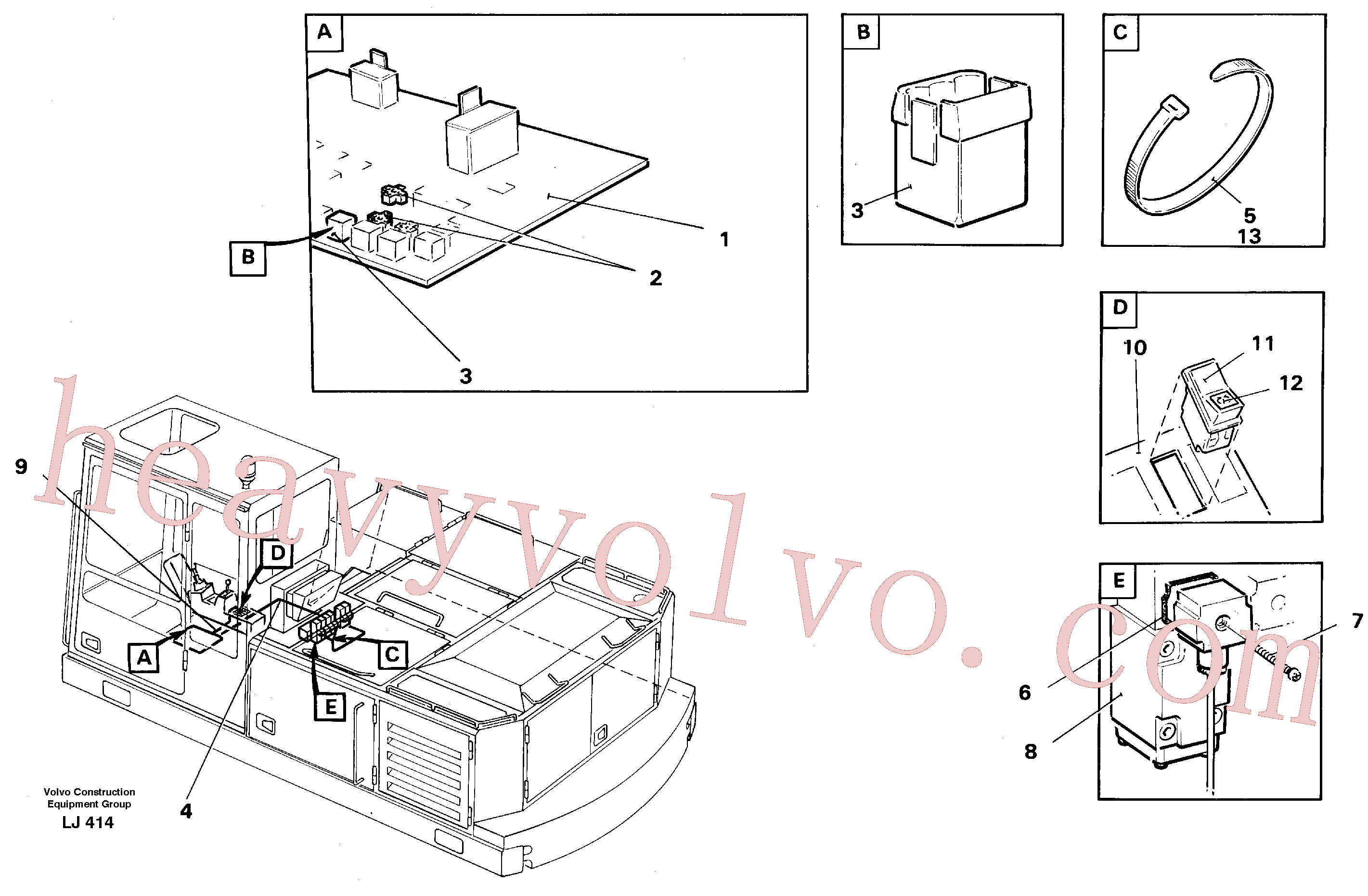 China Made VOE14263046 Symbol plate parts for Volvo Excavator