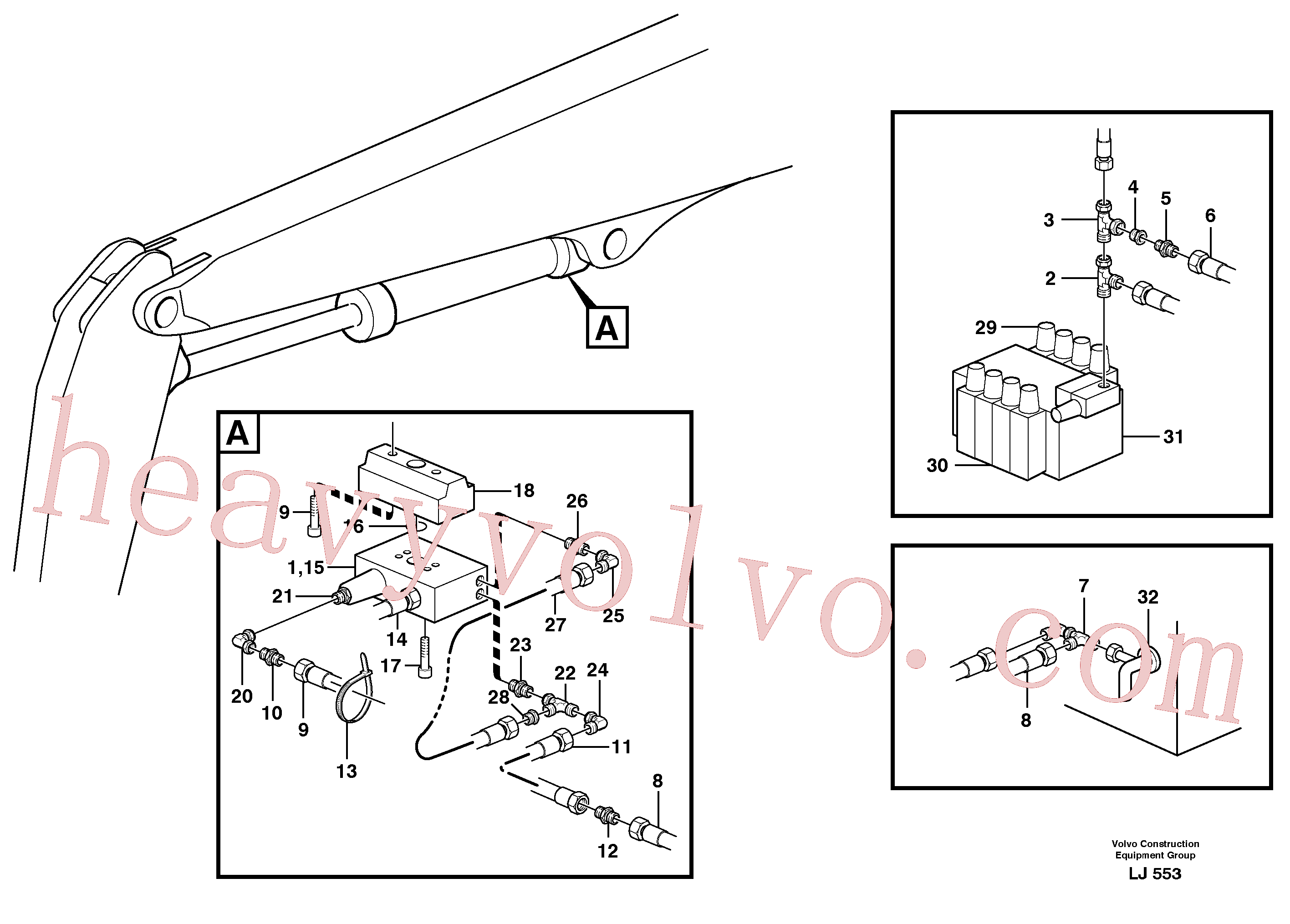 VOE14247387 Hydraulic hose for Volvo Excavator spare