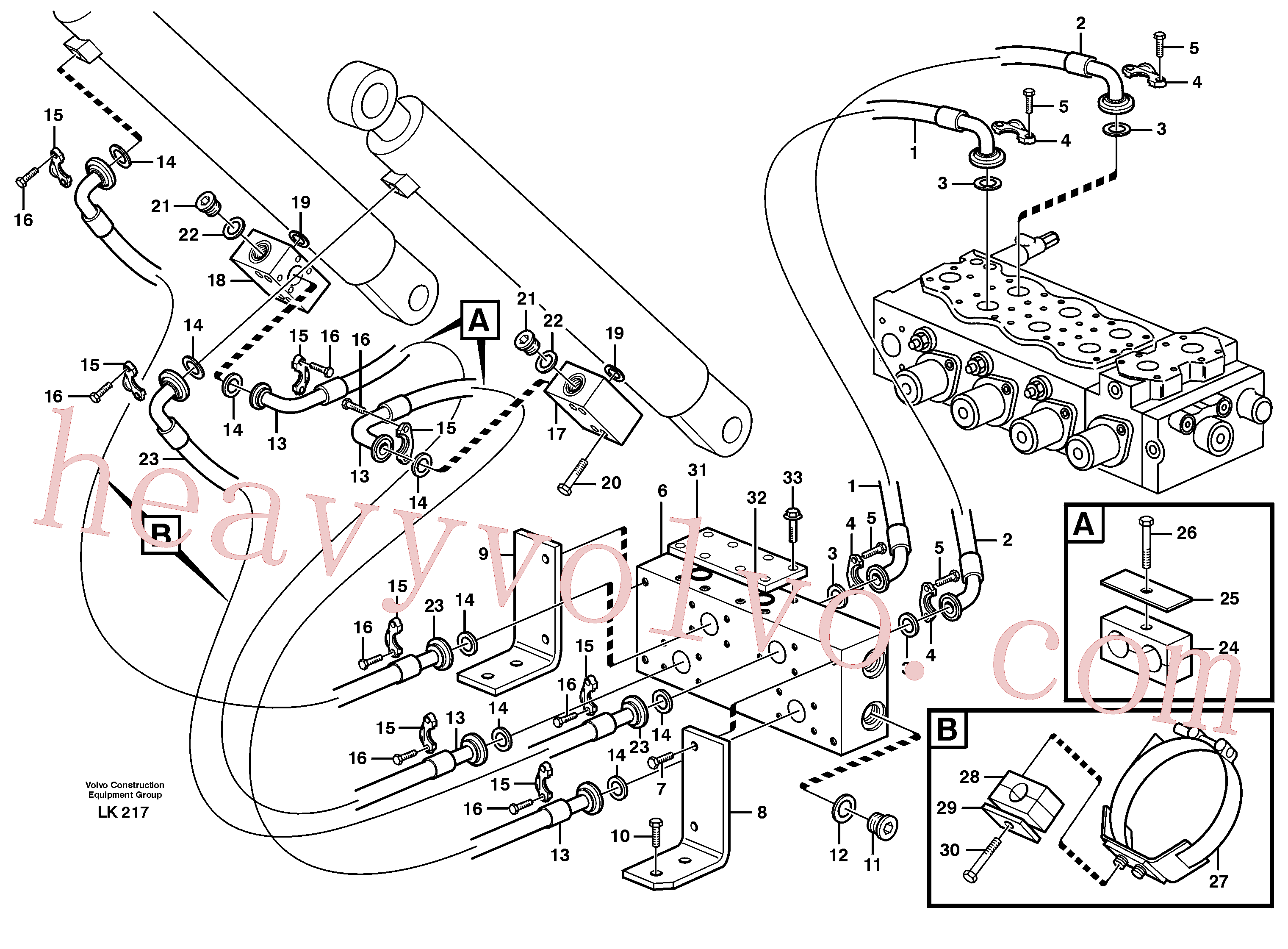 China Made VOE14379239 Clip parts for Volvo Excavator