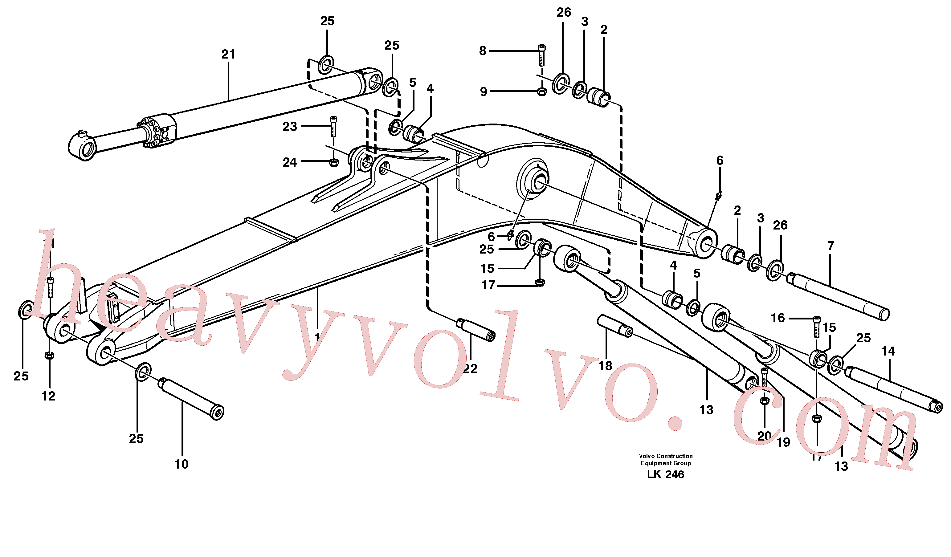 VOE14373420 Screw for Volvo Excavator spare