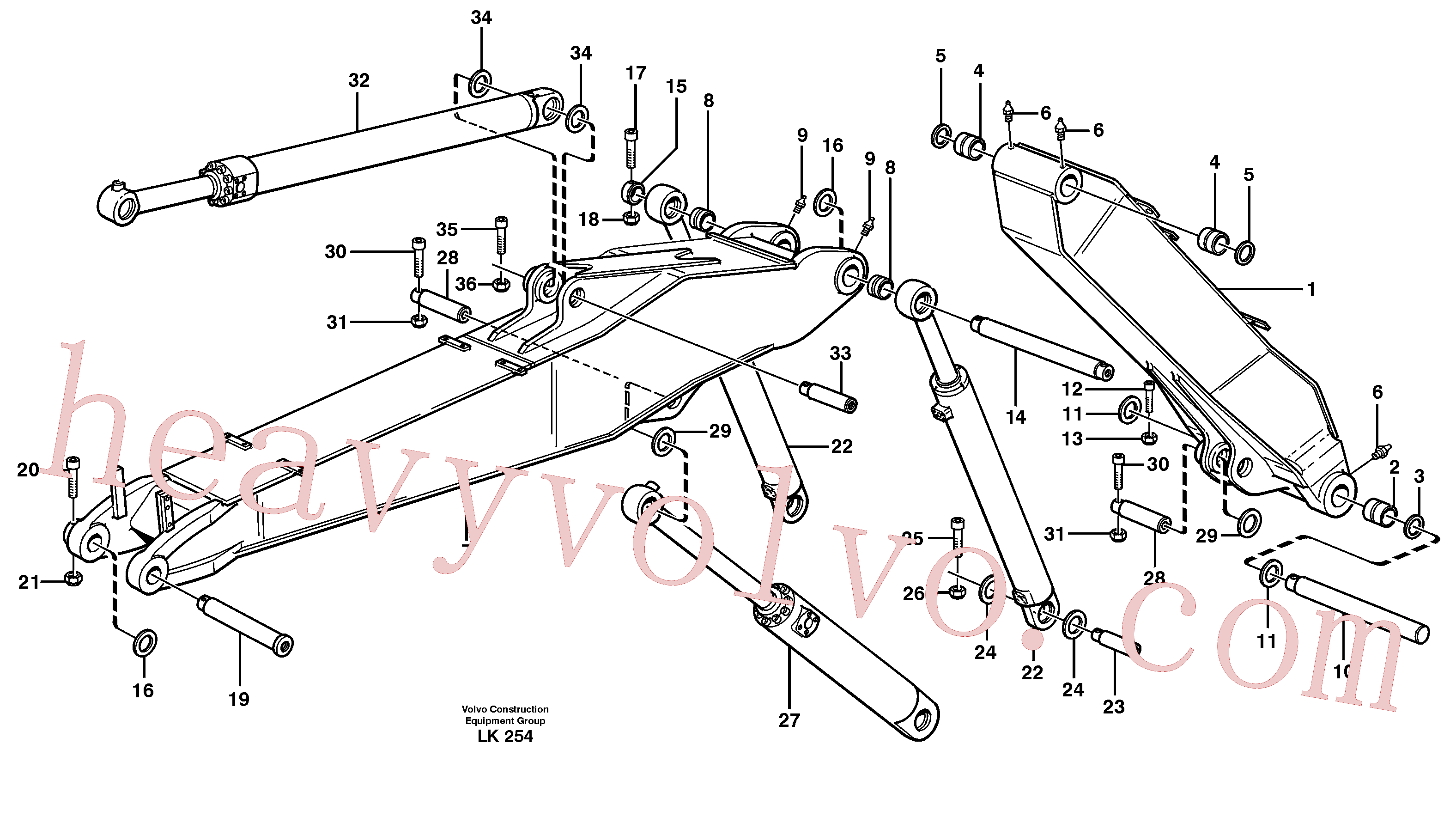 VOE14370080 Bushing for Volvo Excavator Parts