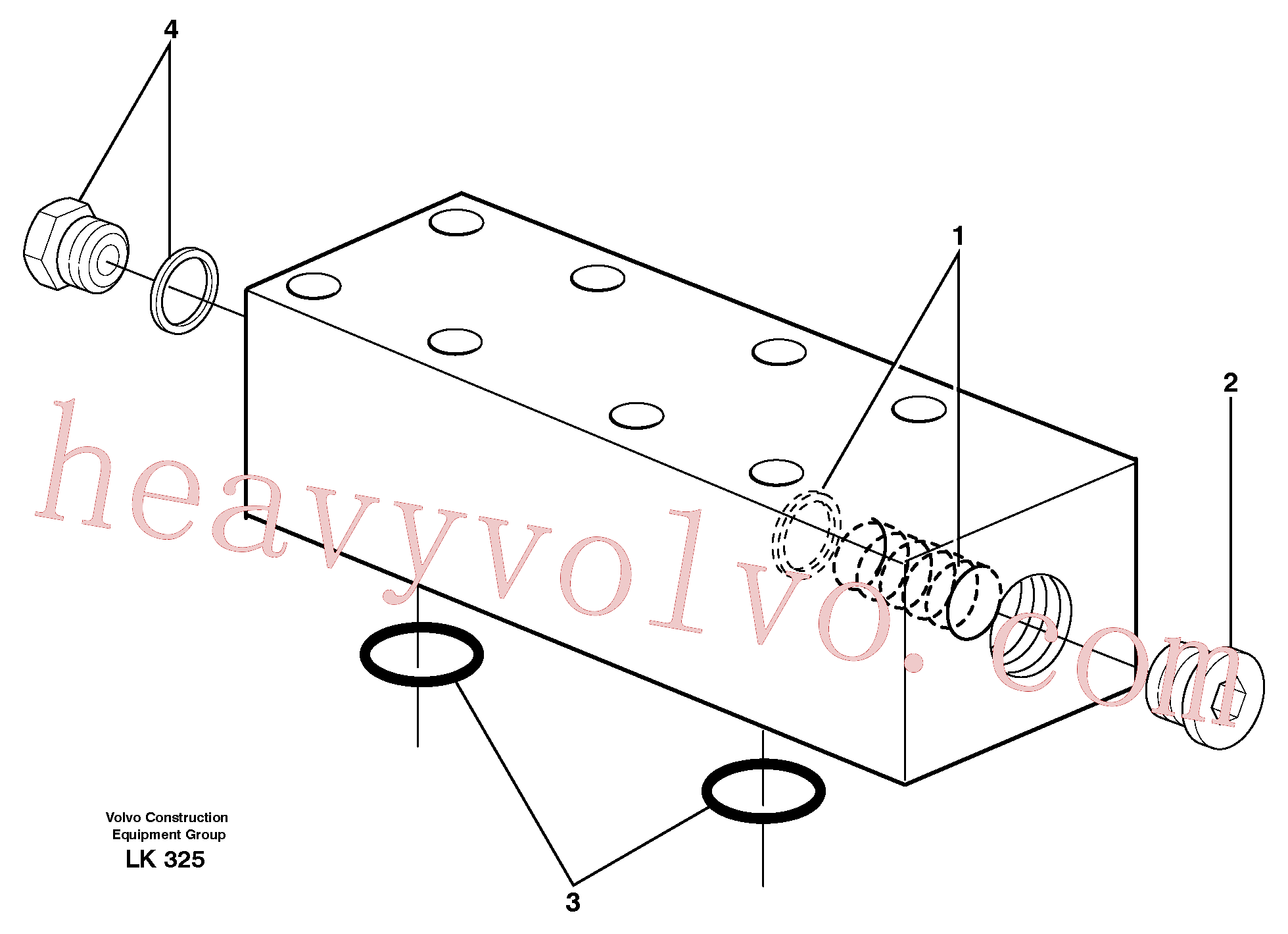 China Made VOE11707048 Repair Kit parts for Volvo Excavator