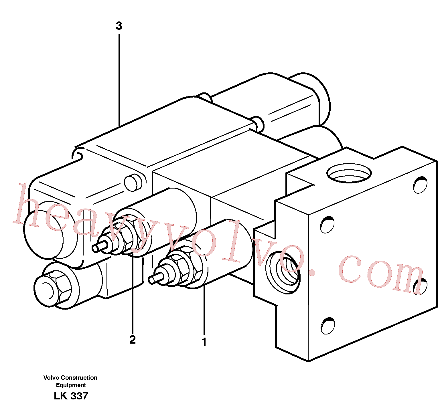 China Made VOE14372070 Valve parts for Volvo Excavator
