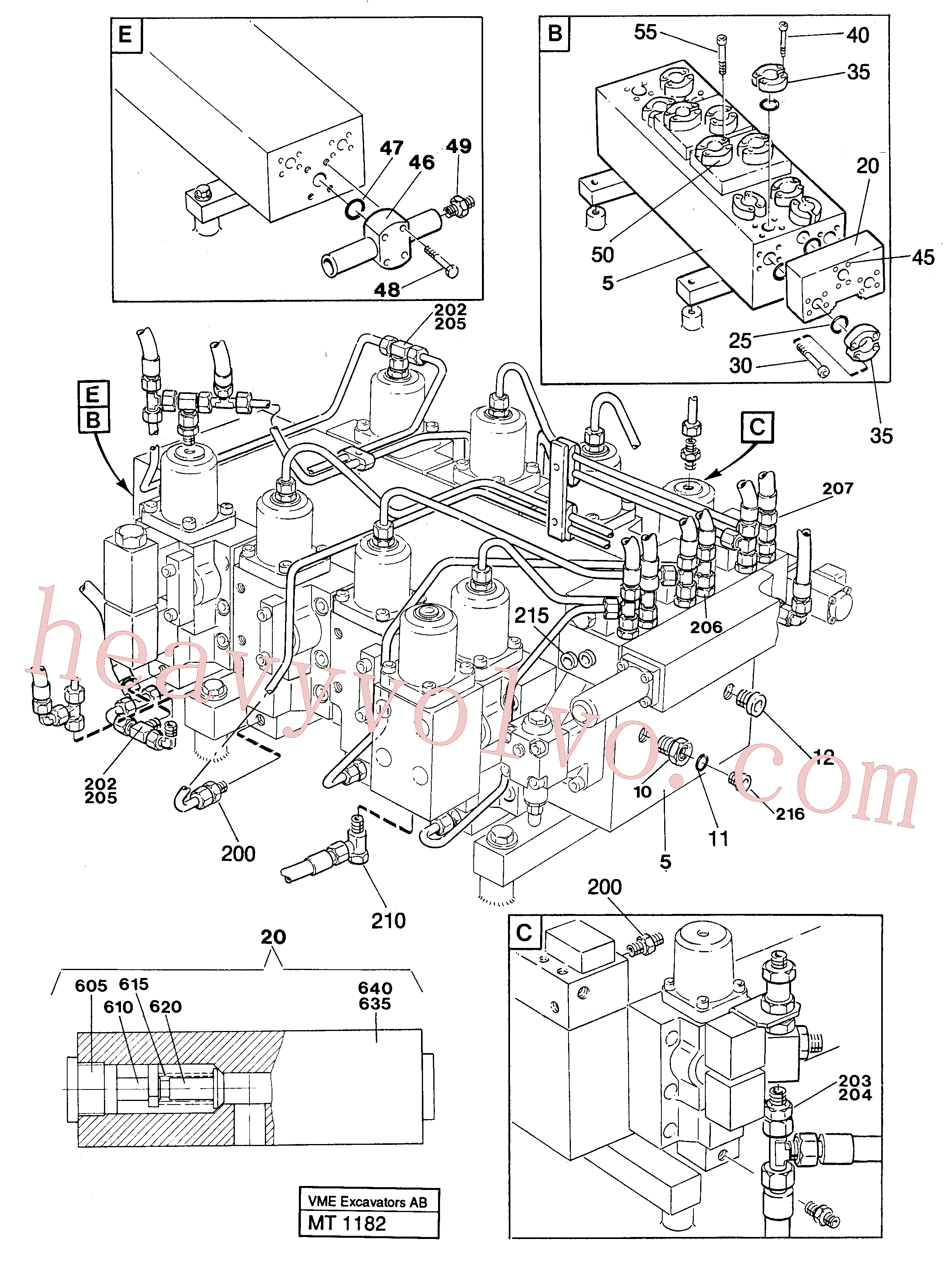 Wholesale VOE14014660 Fitting, Hex. socket screw, Tube Assembly for Volvo Excavator