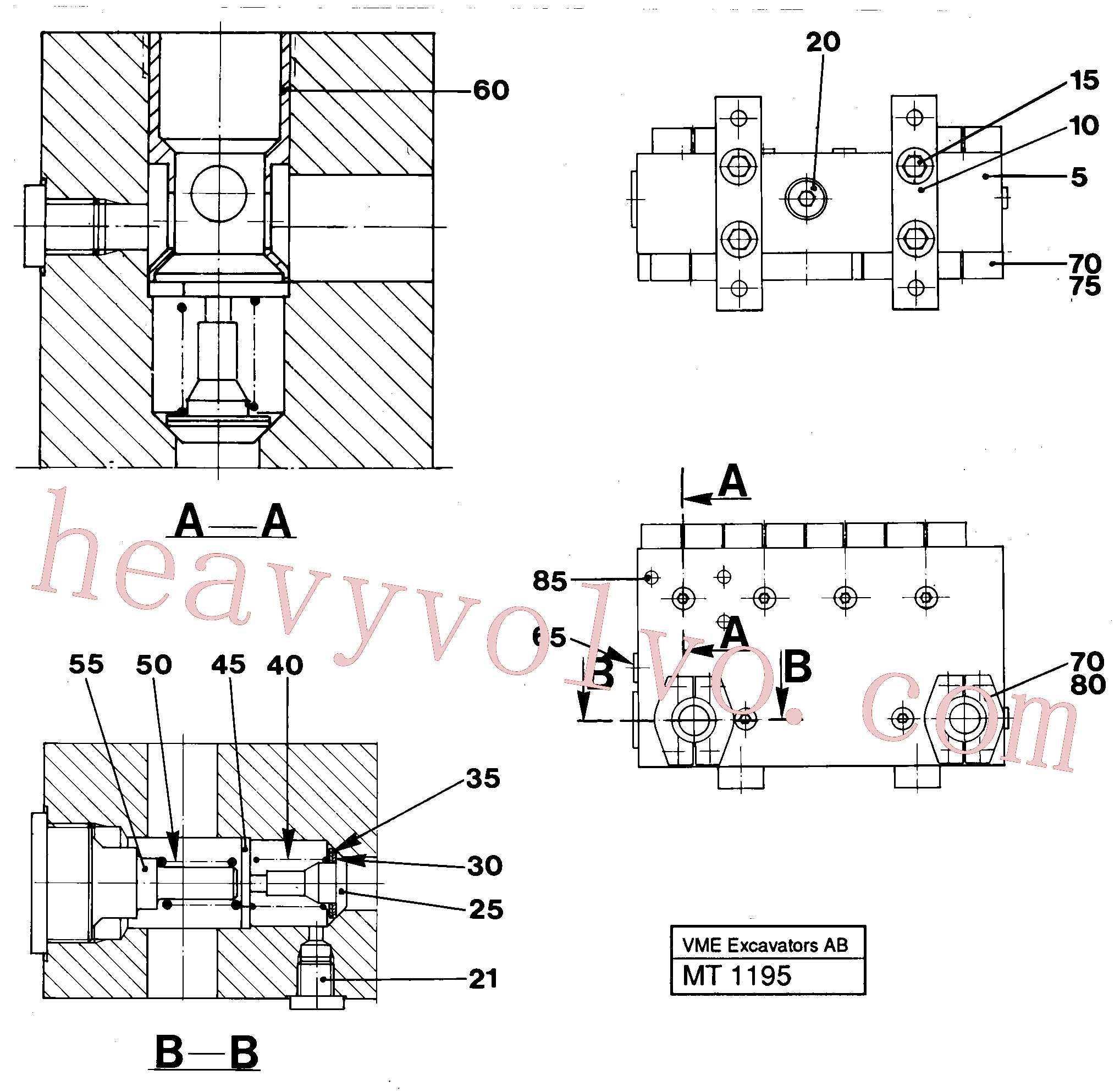 China Made VOE14231356 Spacer parts for Volvo Excavator