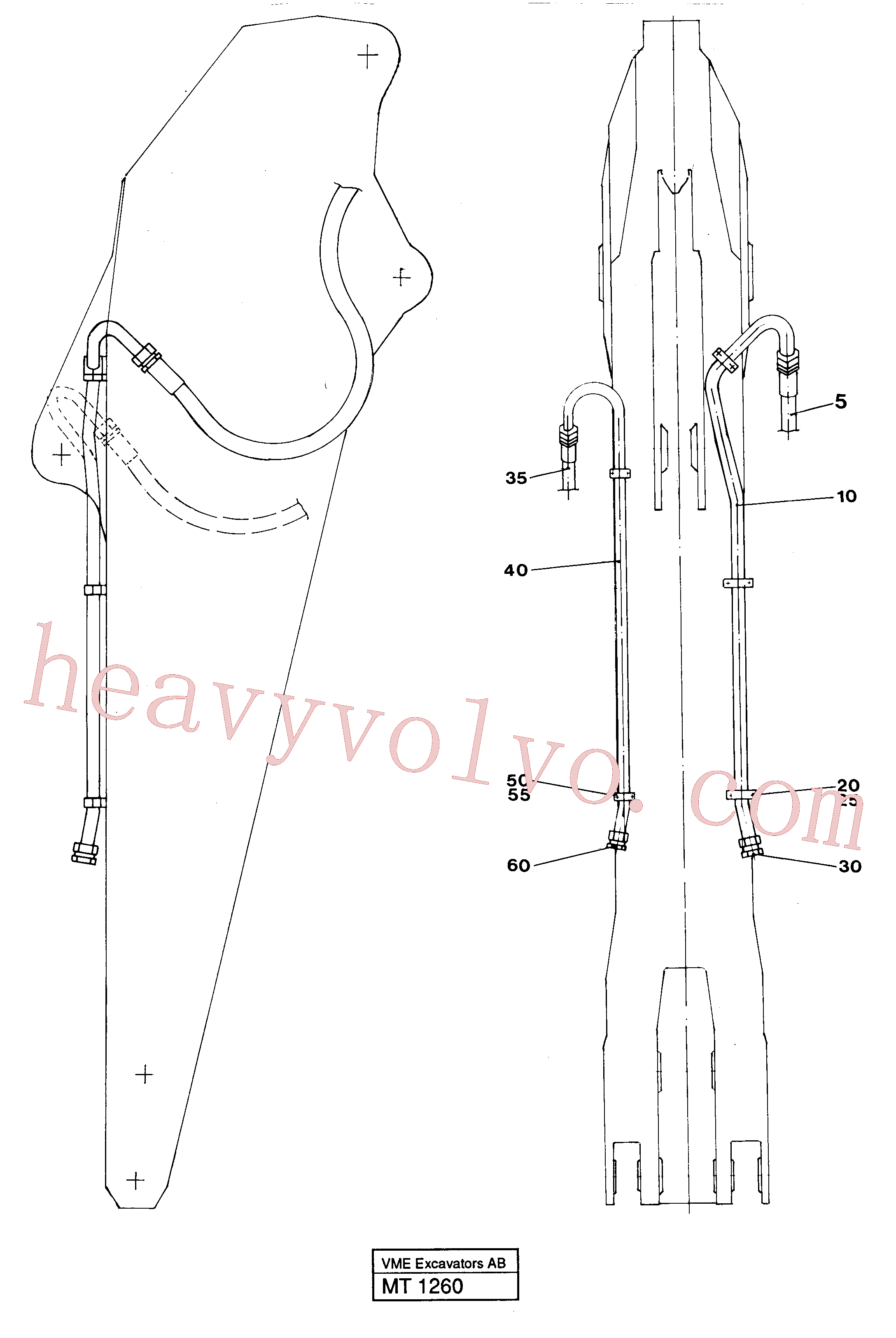 VOE14240727 Tube Assembly for Volvo Excavator spare