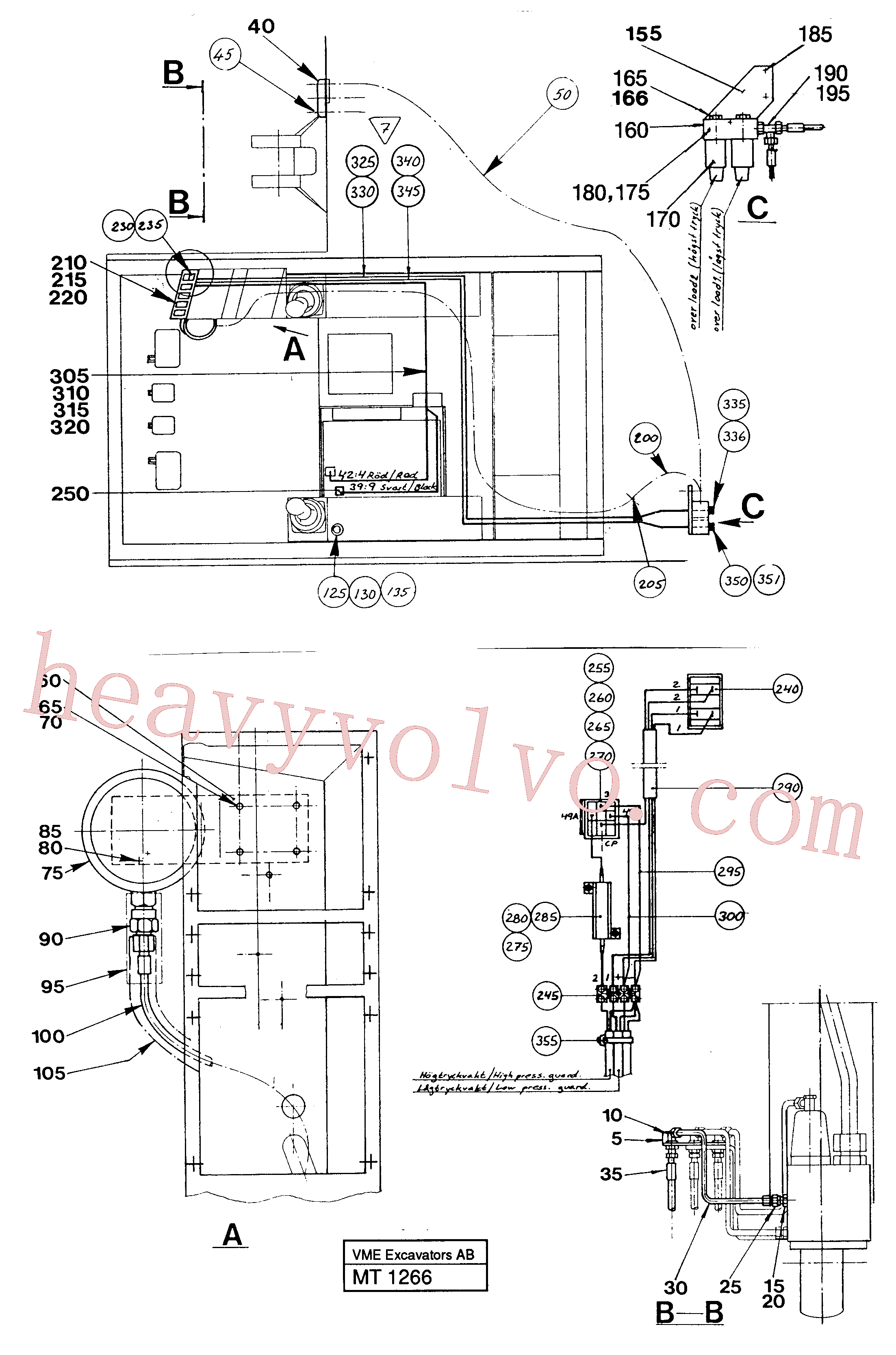 Volvo excavator part VOE14248213 Instrument Box for sale