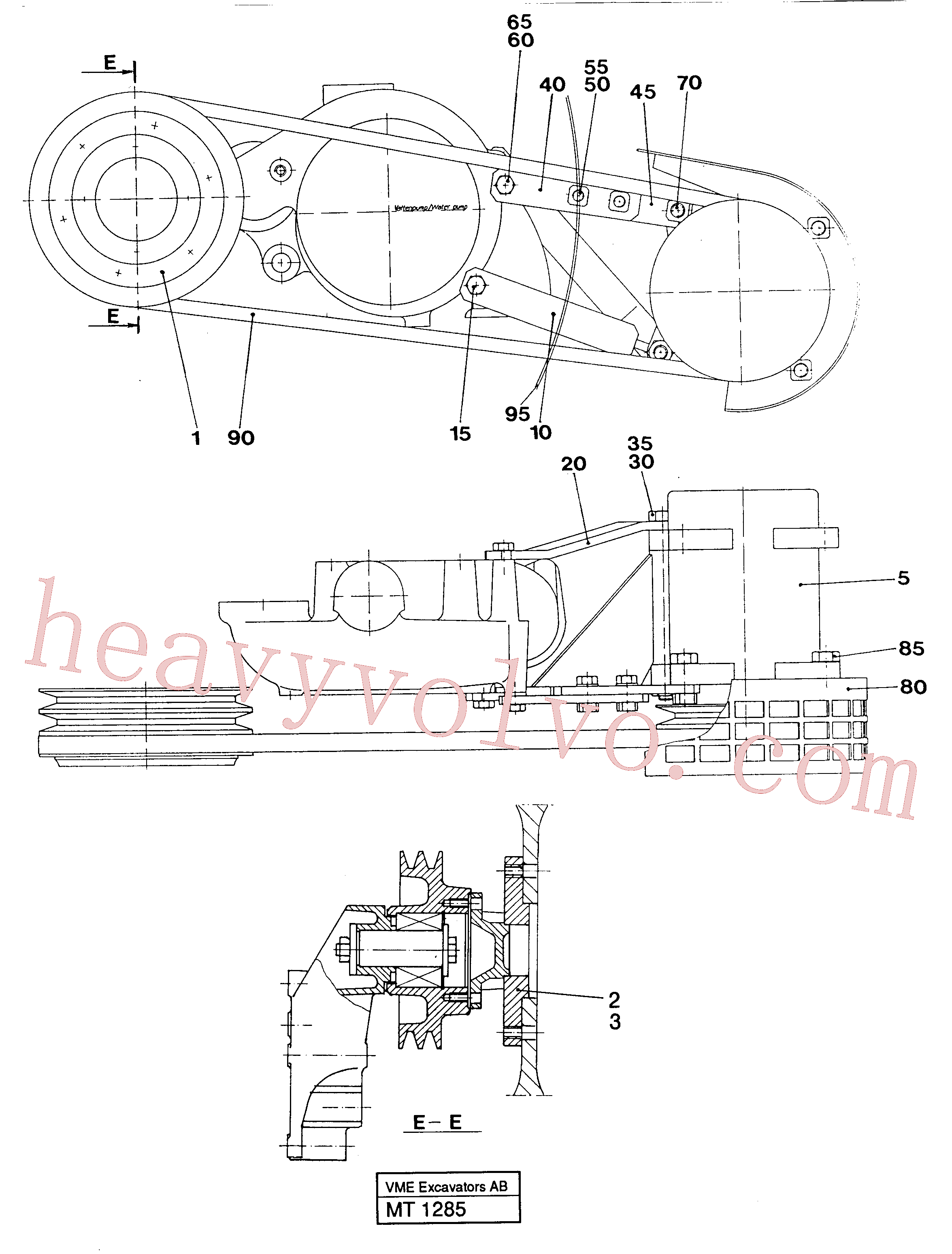 China Made VOE14212834 Compressor parts for Volvo Excavator