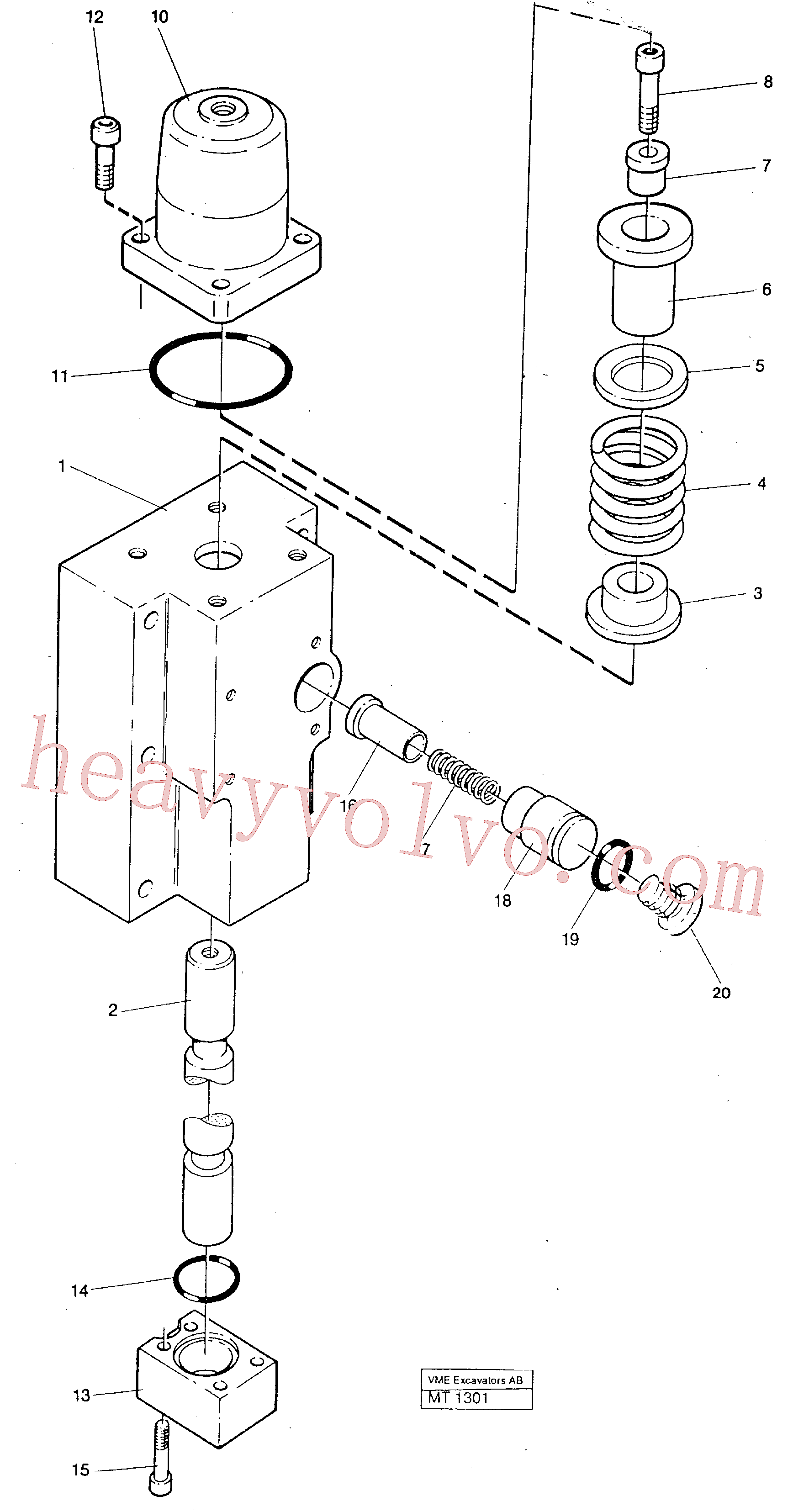 VOE14249826 Slide for Volvo Excavator spare