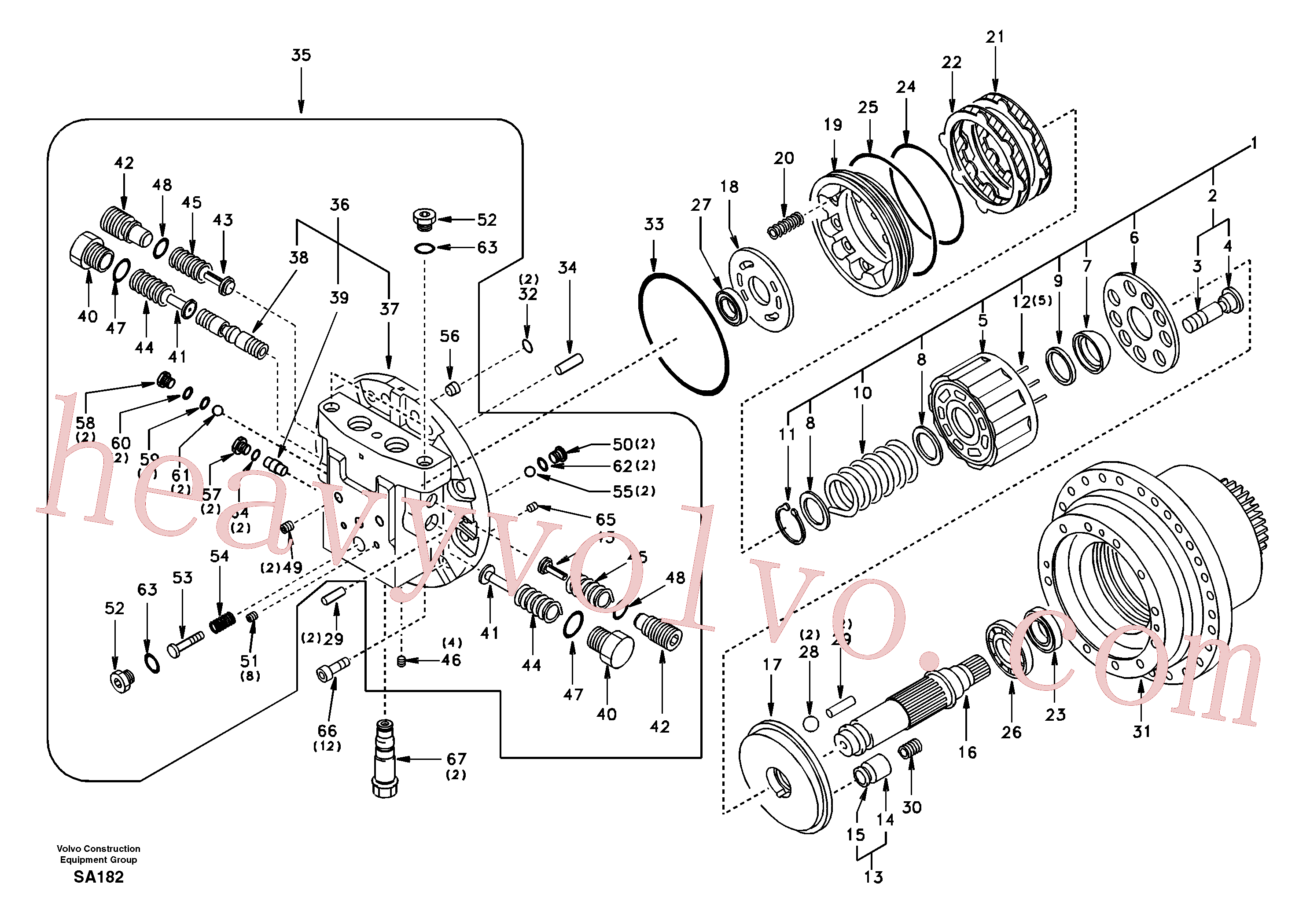 Volvo excavator part SA8230-21810 Sealing ring for sale
