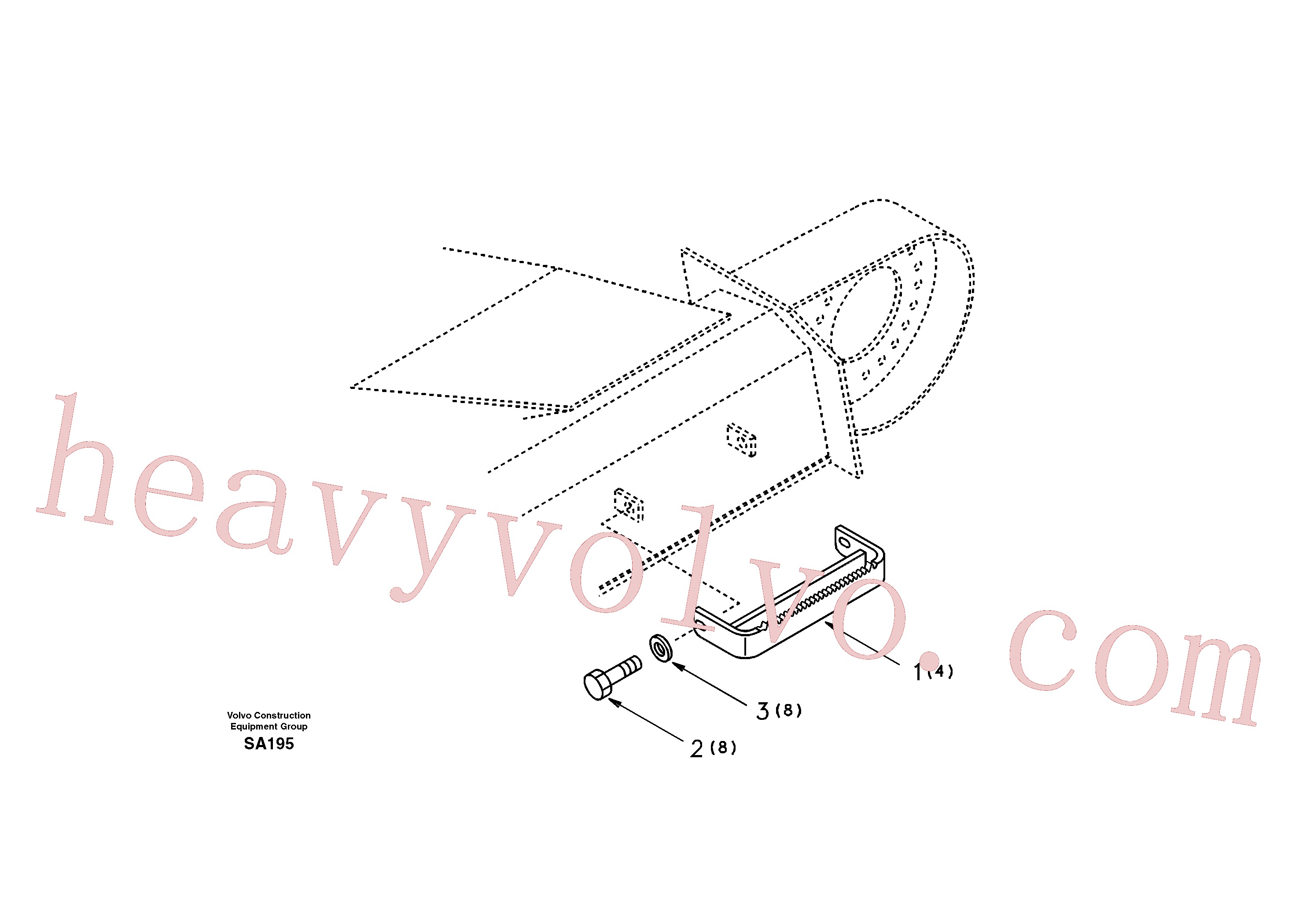 VOE978937 Hexagon screw for Volvo Excavator Parts