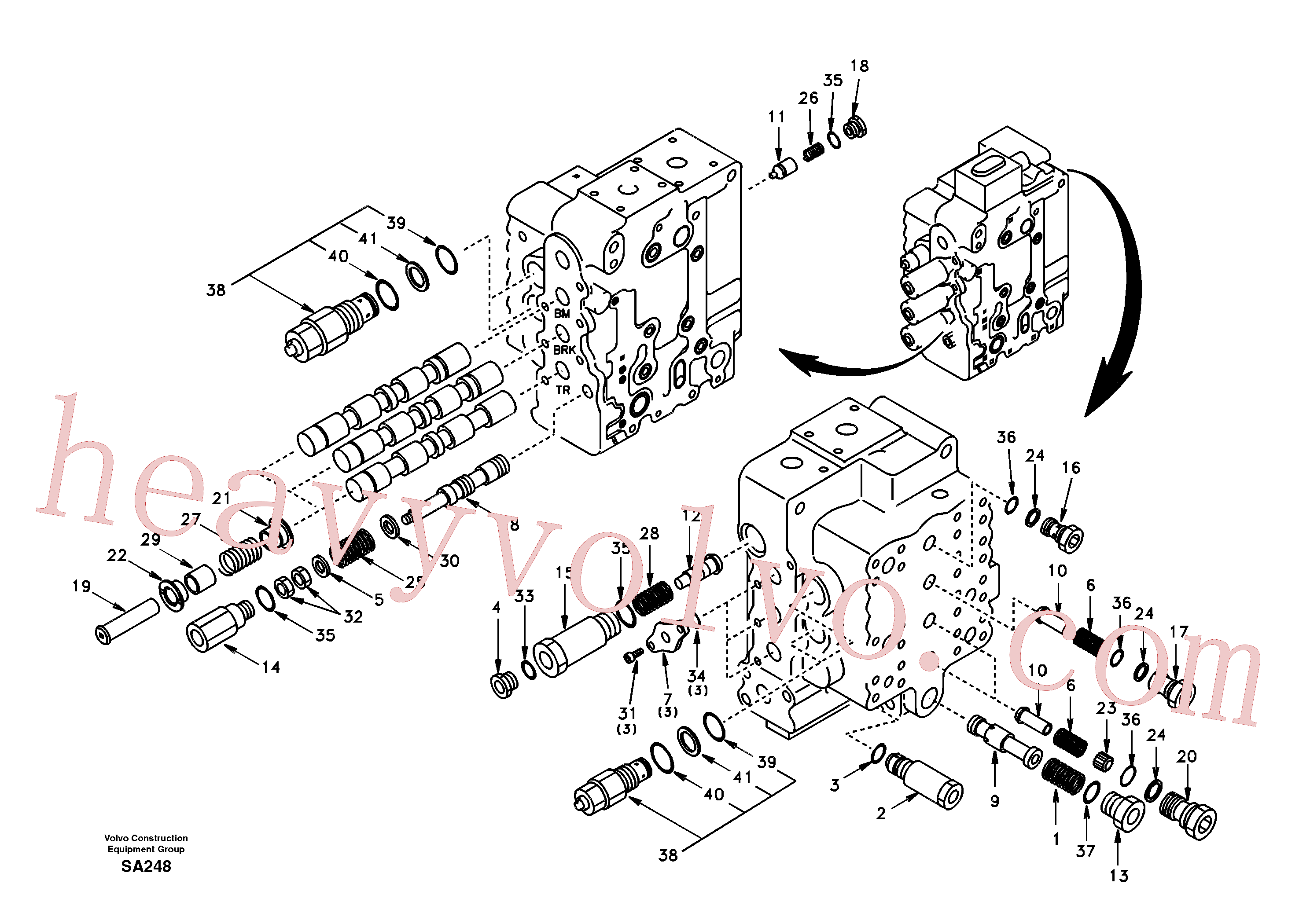 Volvo excavator part SA8230-12080 Cap for sale