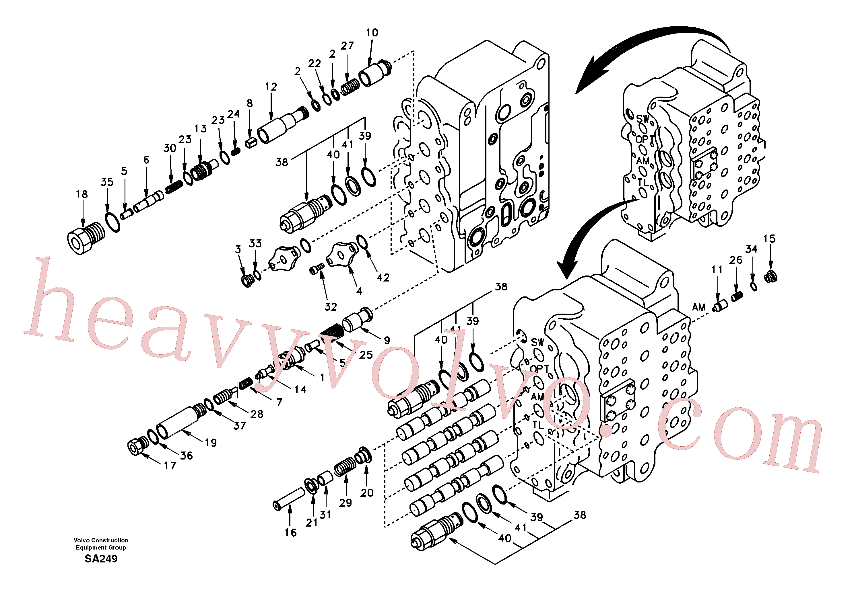 SA8230-12630 Relief valve for Volvo Excavator Parts