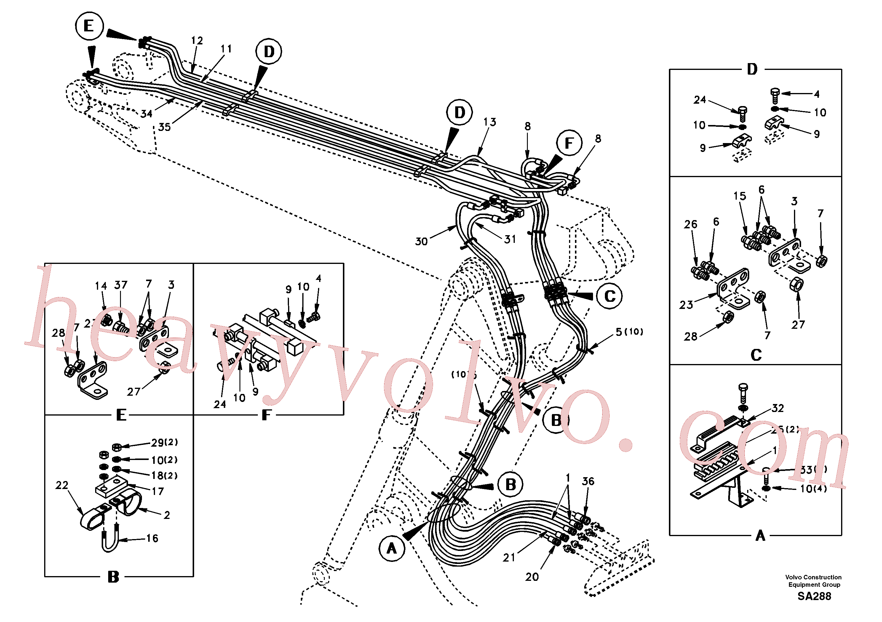 SA9391-10342 U-bolt for Volvo Excavator Parts
