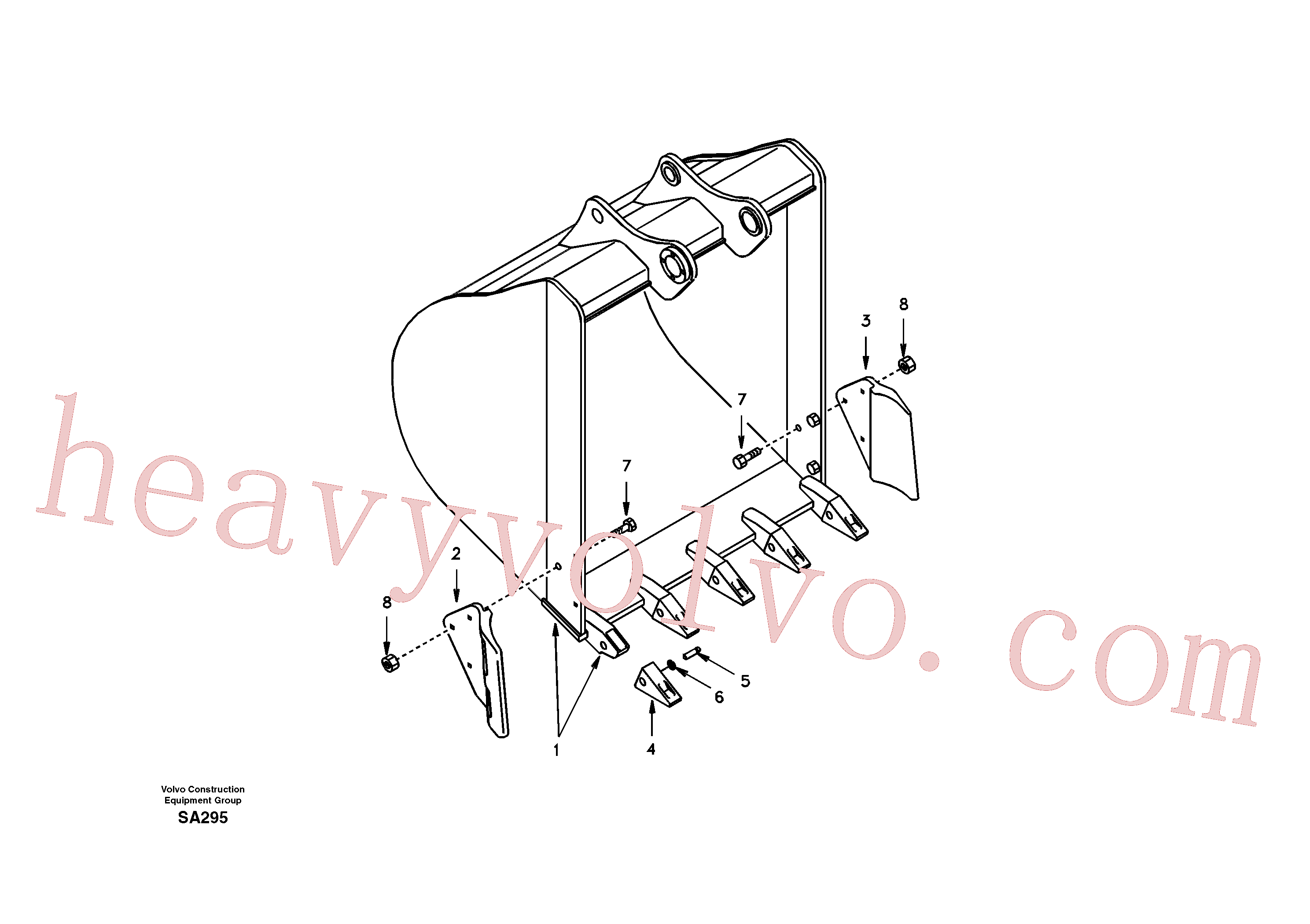 SA1171-00502 Retainer for Volvo Excavator spare