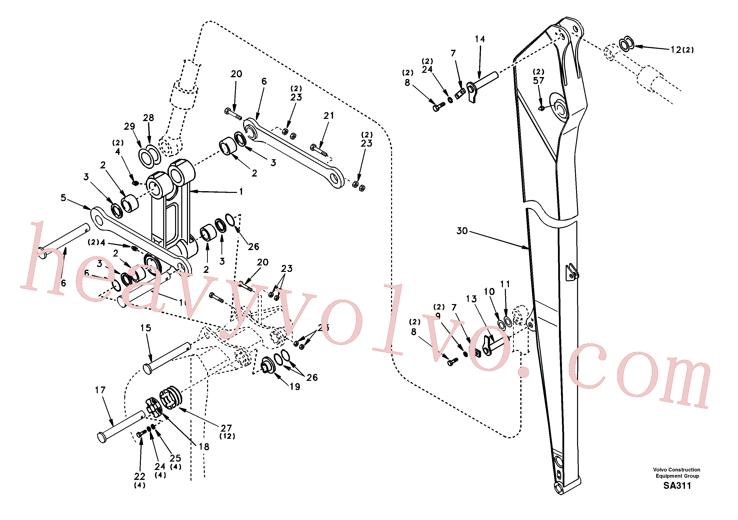 SA9561-06520 Seal for Volvo Excavator Parts