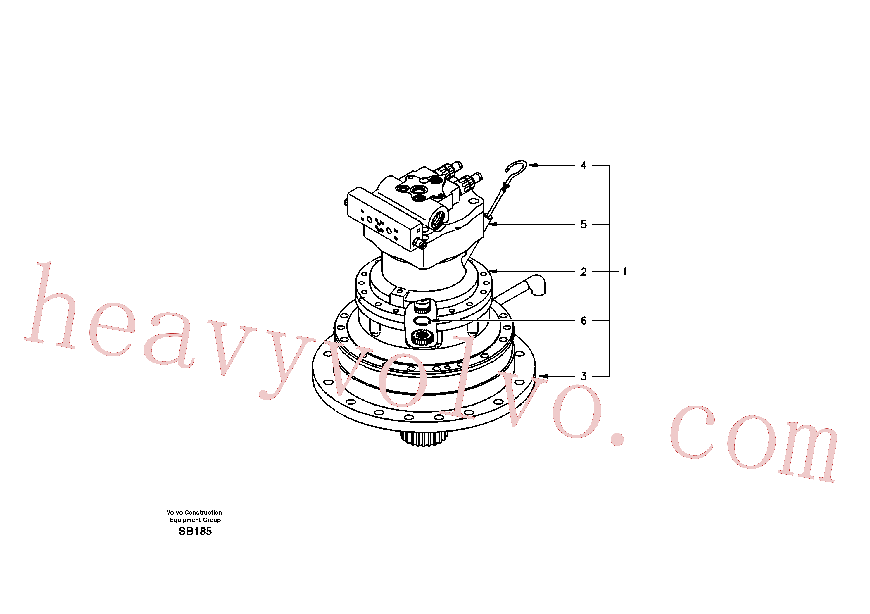 China Made VOE14500382 Swing motor parts for Volvo Excavator