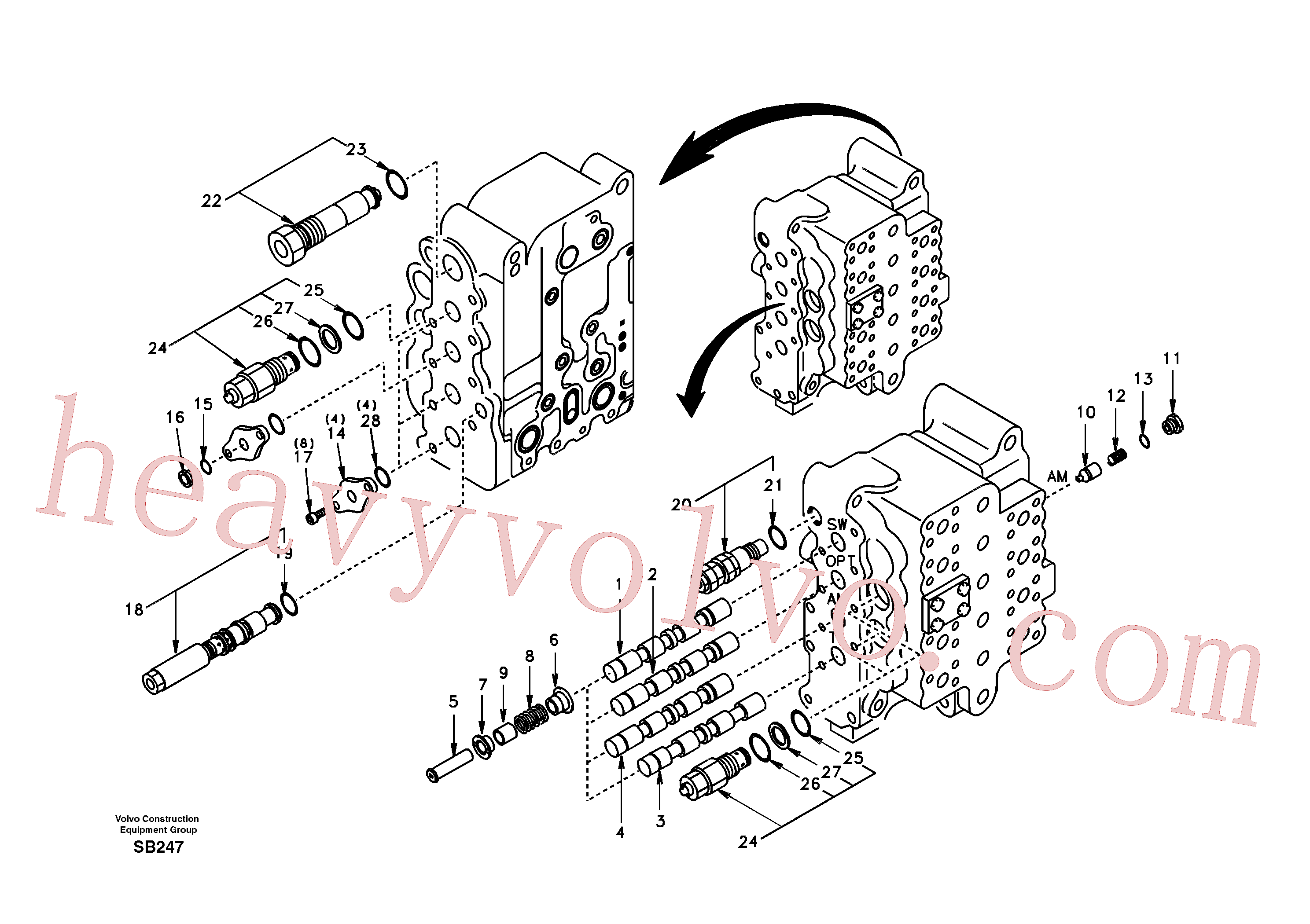 Volvo SA7270-30160 Valve aftermarket part for sale
