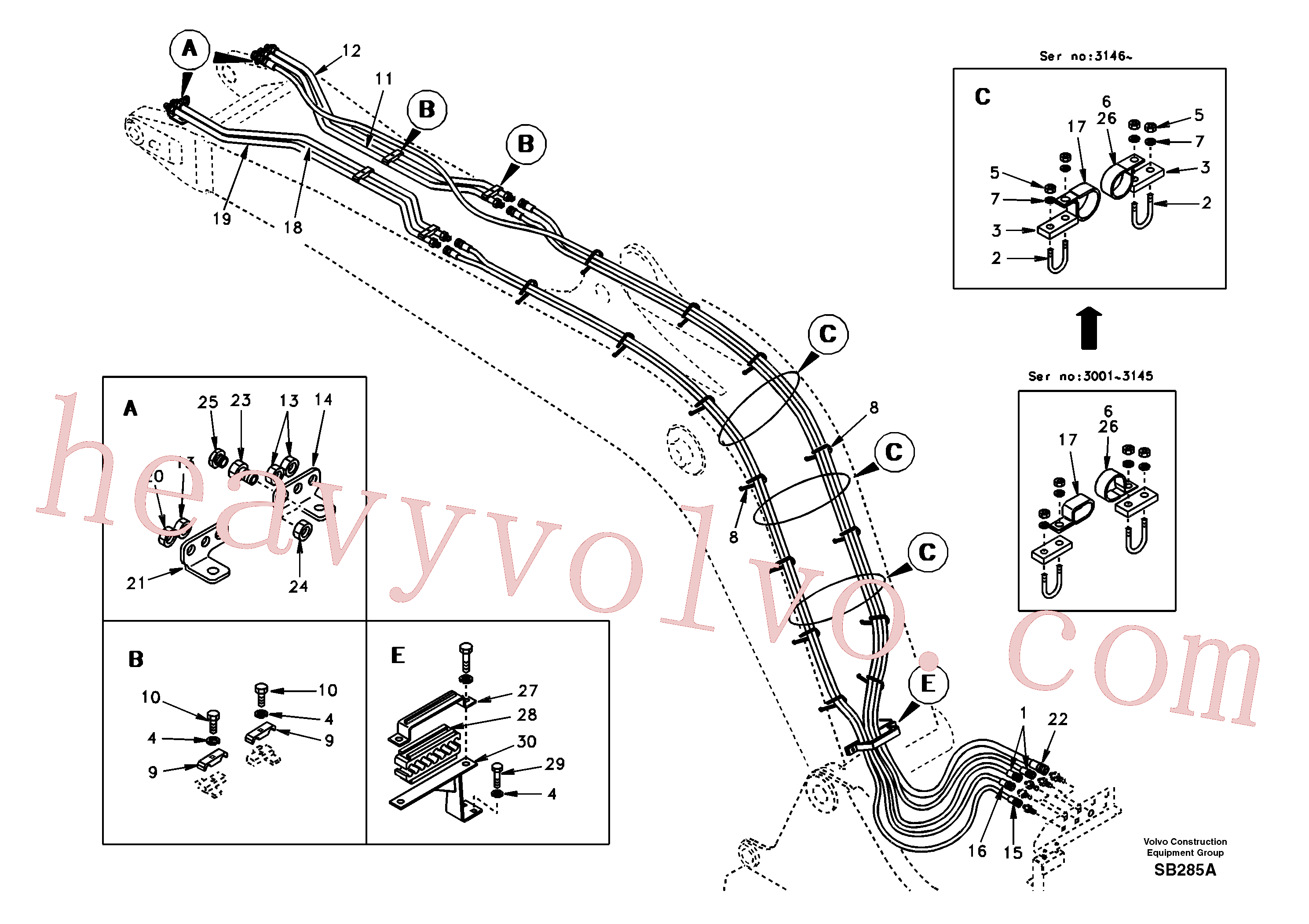 Volvo excavator part SA9466-02604 Eternity/2 for sale