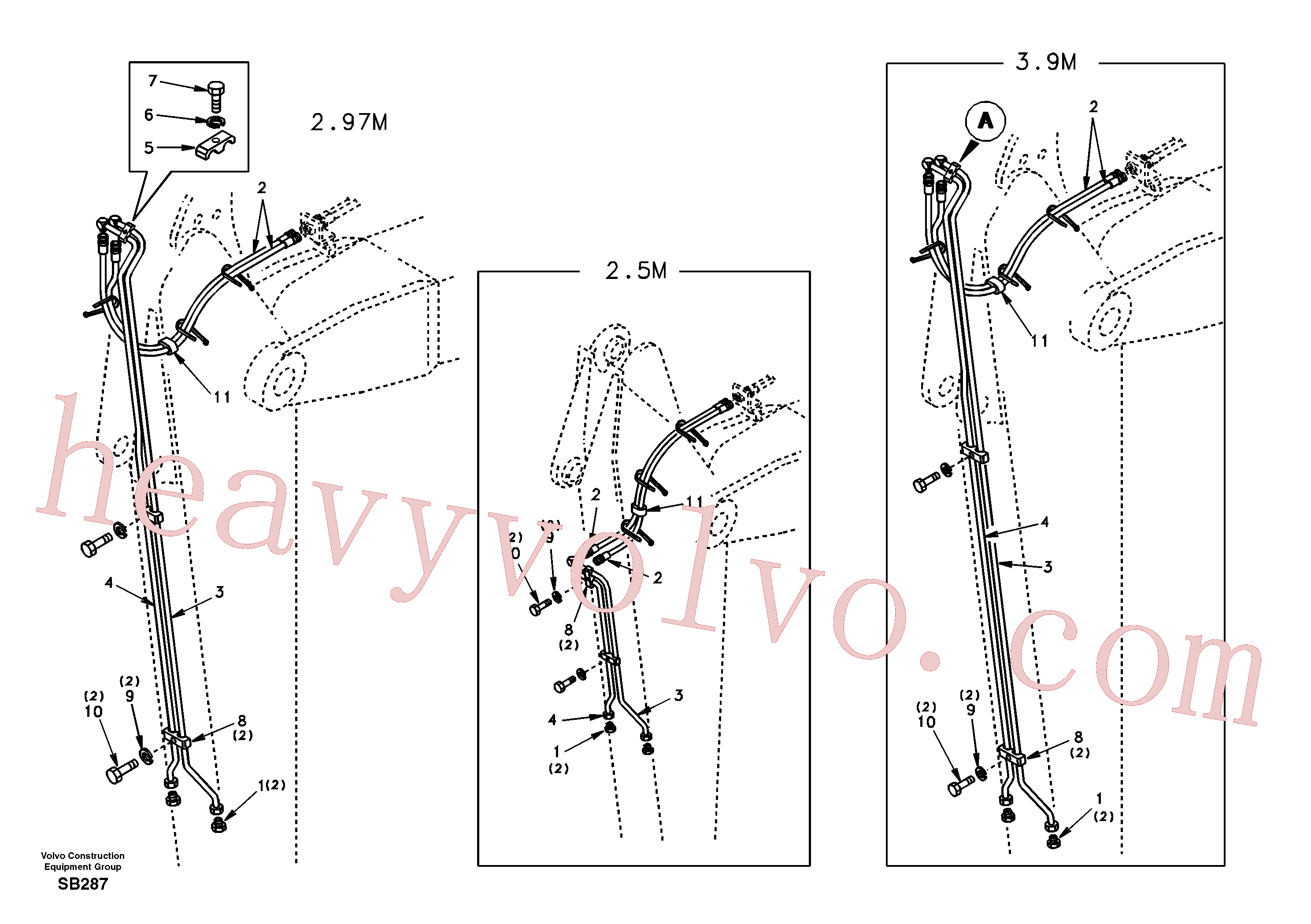 Wholesale SA1174-58220 Rubber clamp for Volvo Excavator