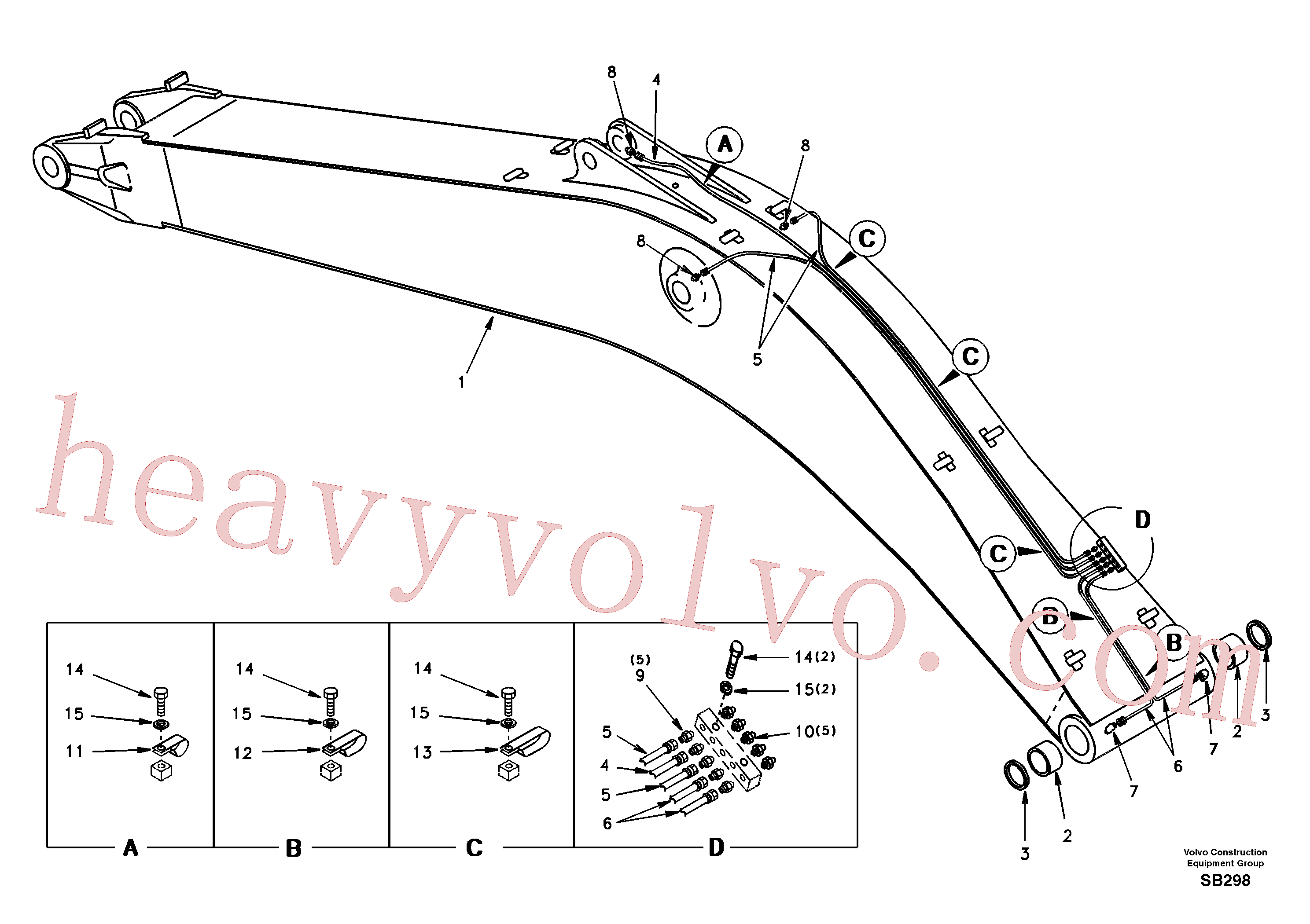 SA1173-00331 Bushing for Volvo Excavator spare