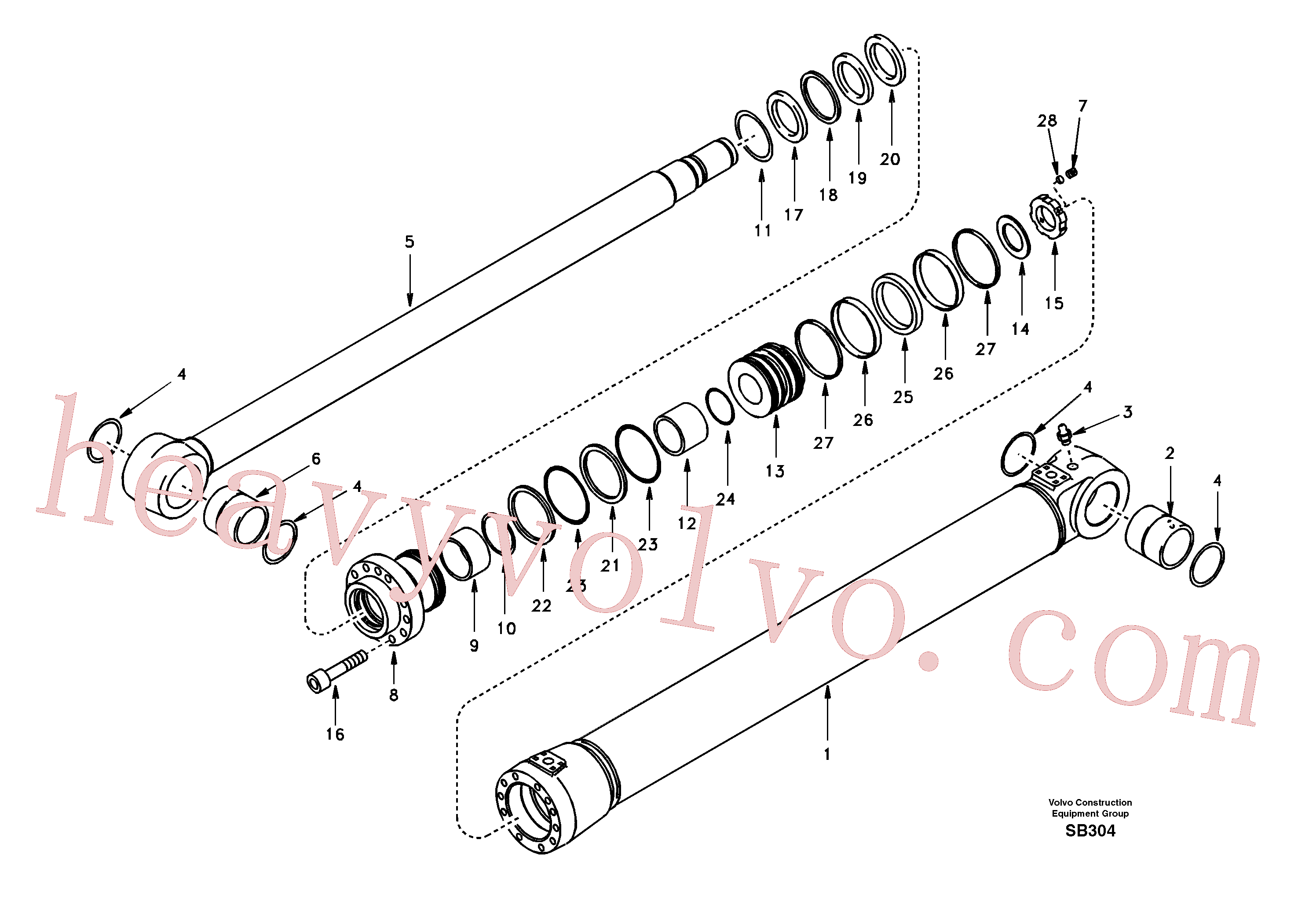 SA1146-00830 Piston for Volvo Excavator spare