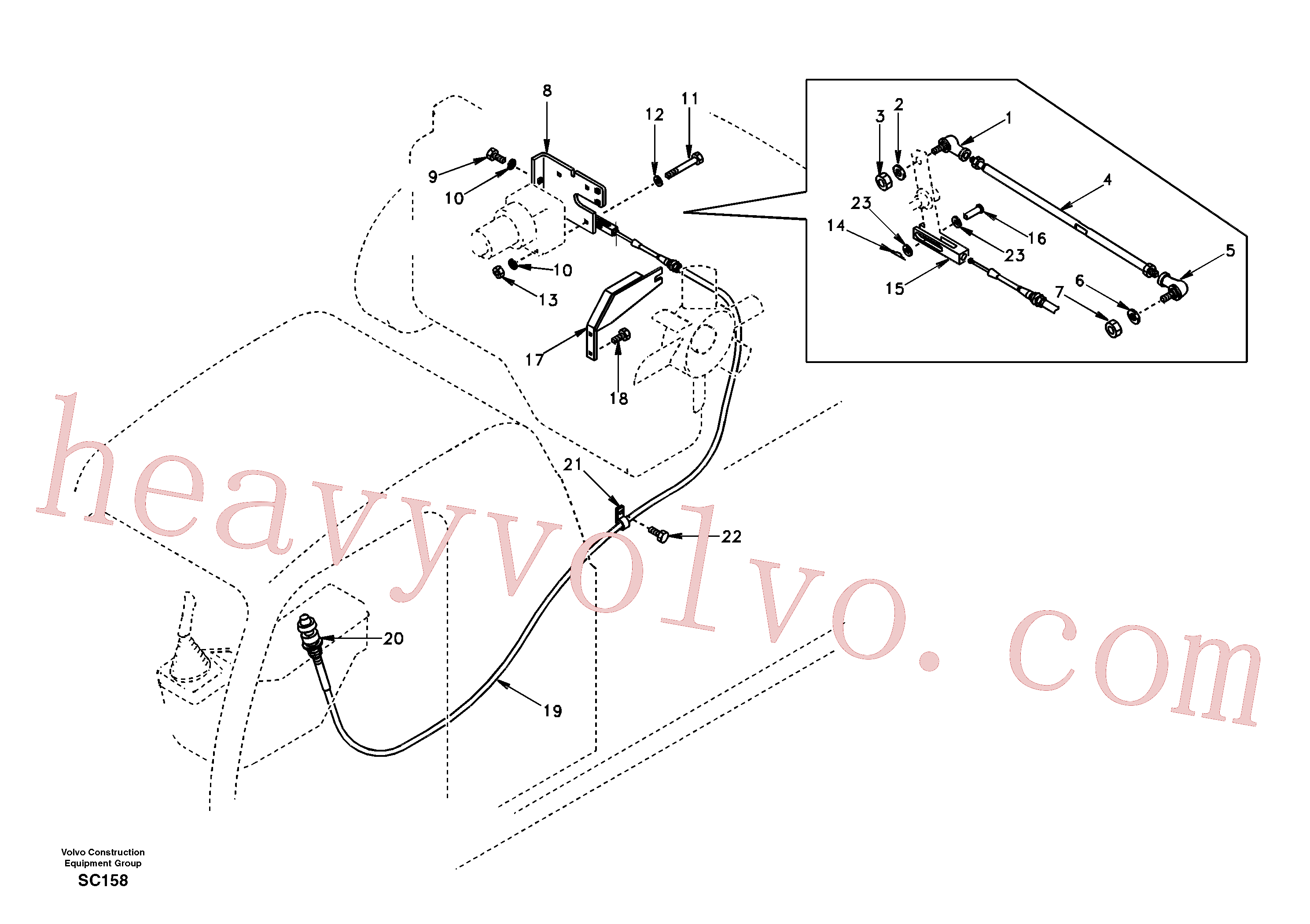 SA9111-10600 Nut for Volvo Excavator Parts