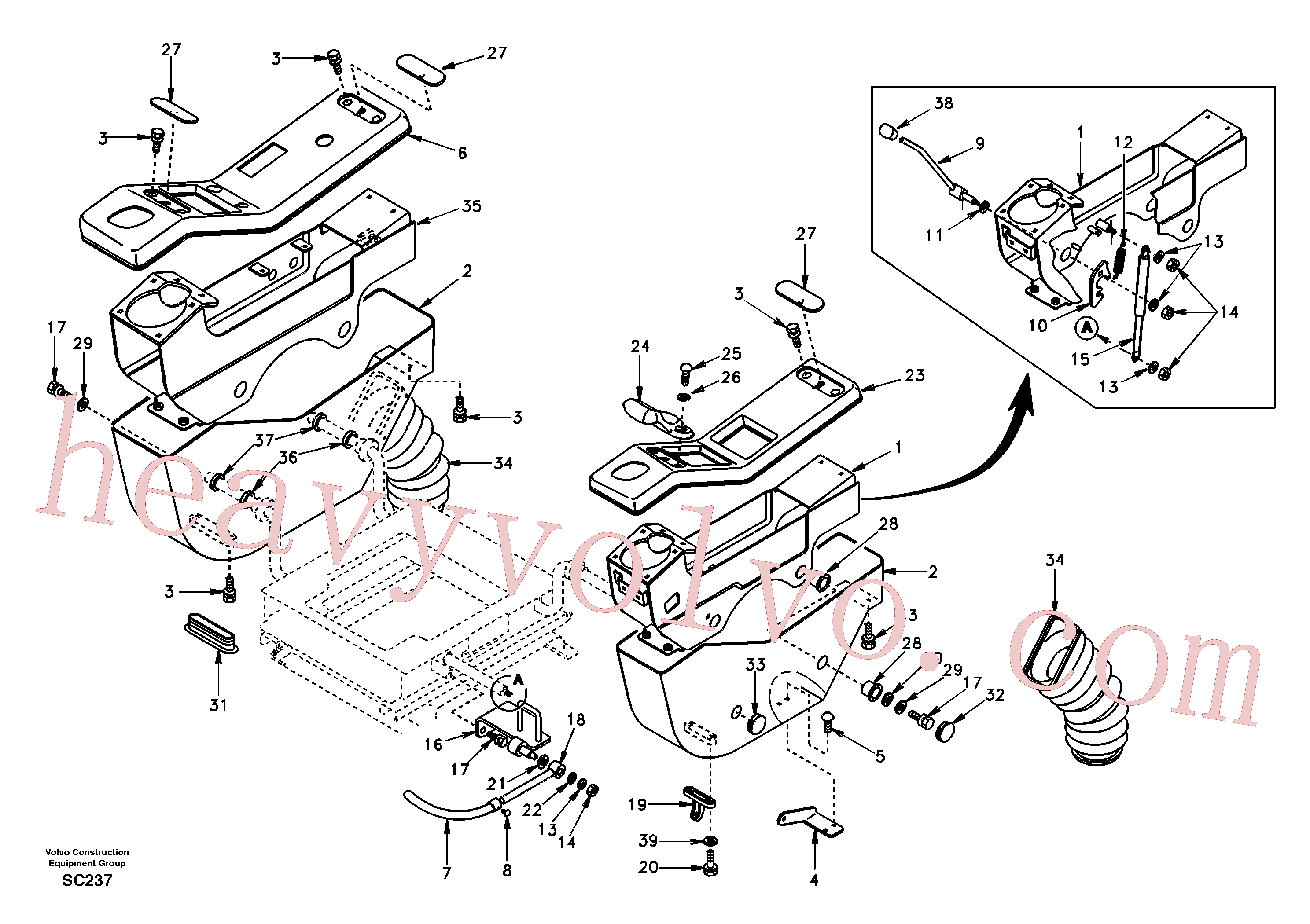 China Made SA9426-20030 Gasket parts for Volvo Excavator