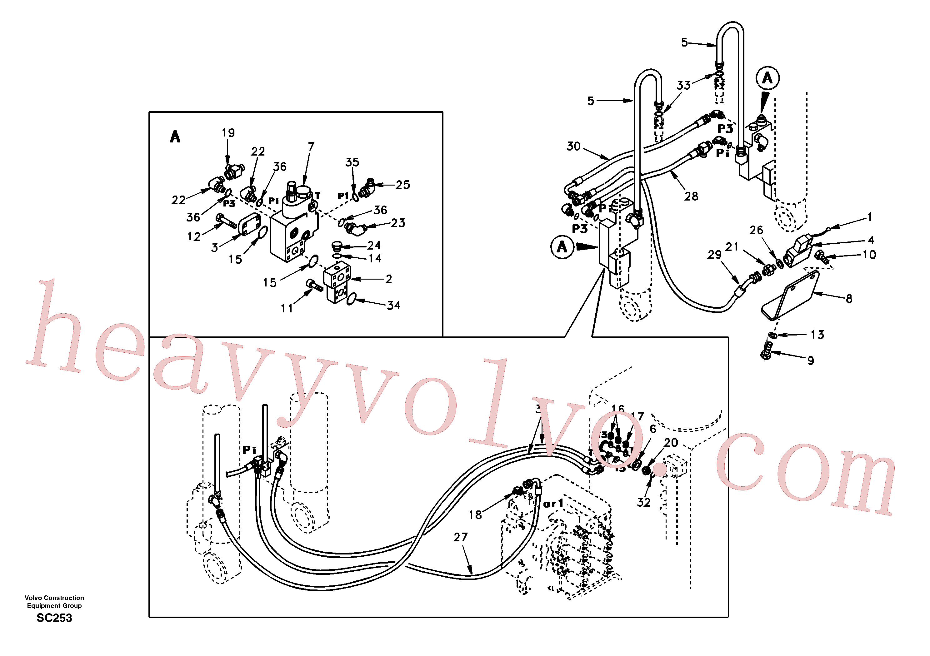 Volvo Assembly SA1174-51082 Pipe for sale