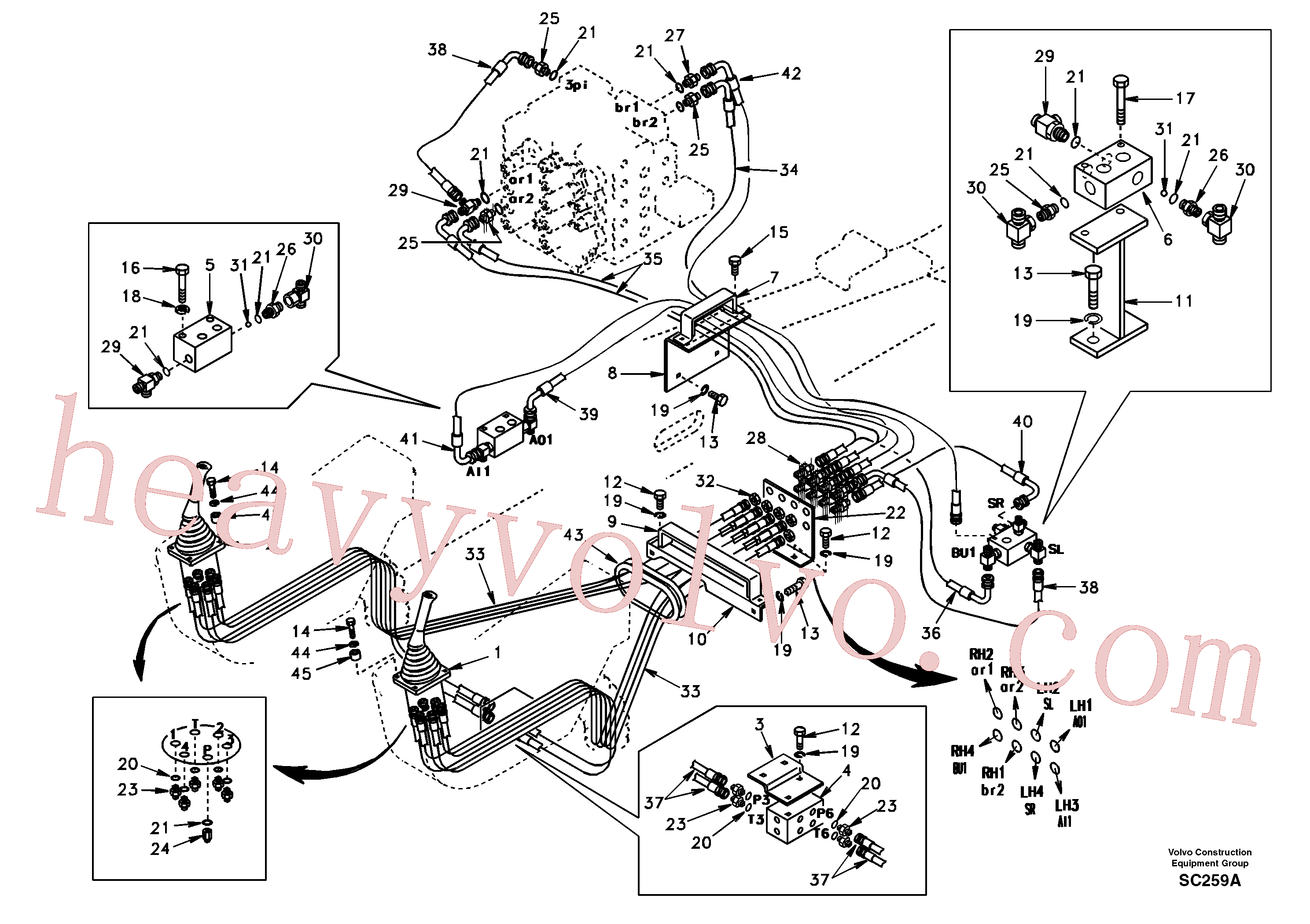 SA9011-20812 Bolt for Volvo Excavator Parts