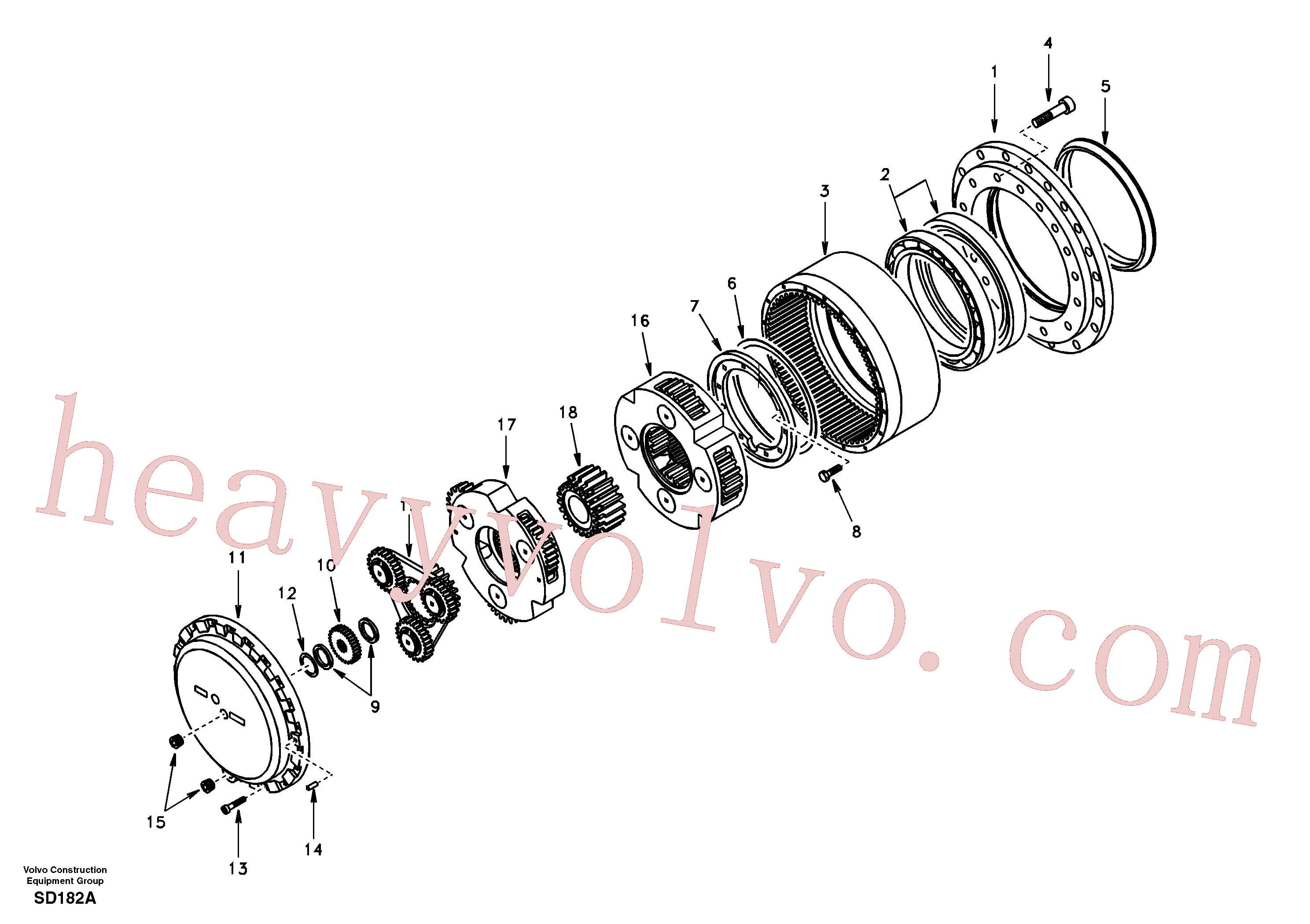 Wholesale SA7117-38160 Carrier for Volvo Excavator