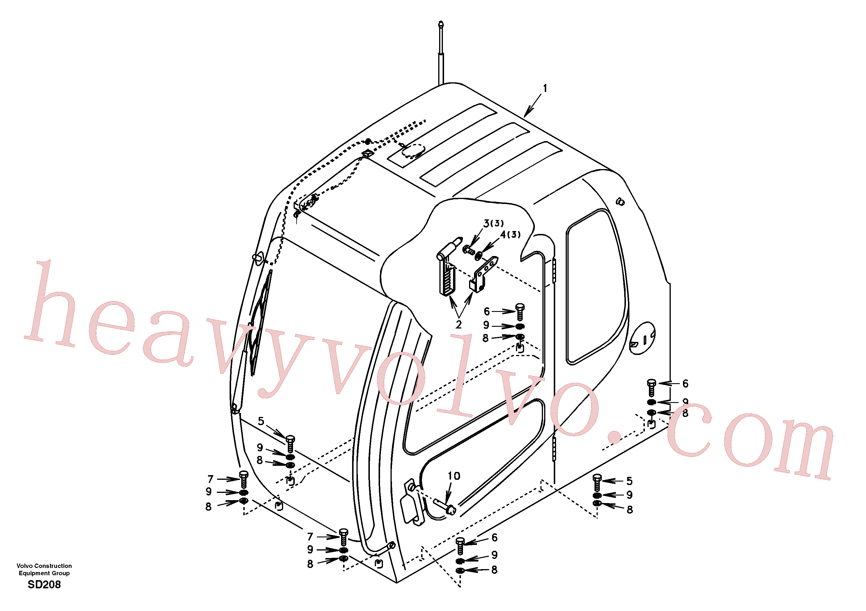 VOE978937 Hexagon screw for Volvo Excavator Parts