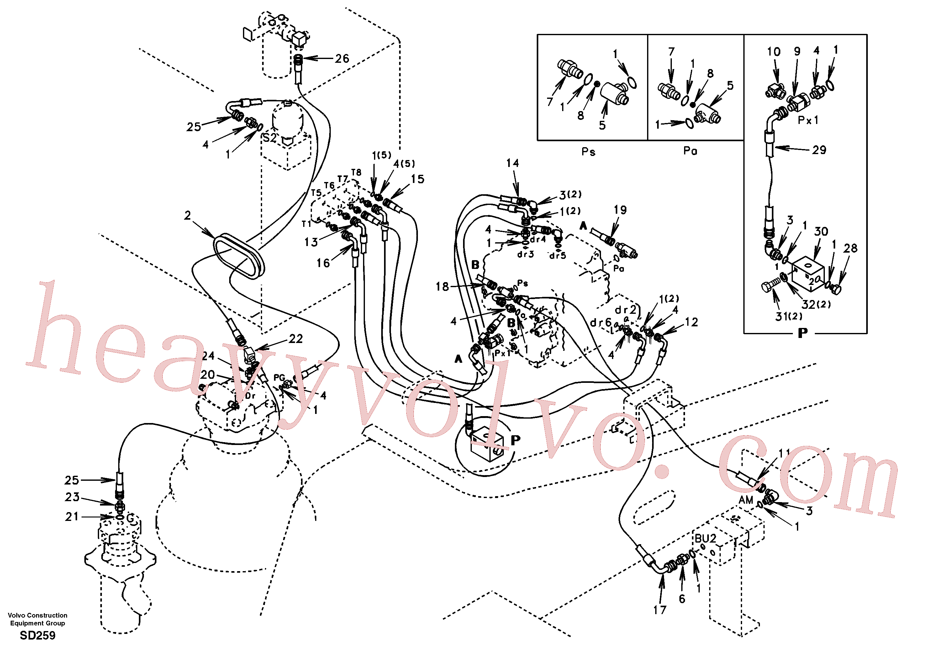 SA9011-20808 Bolt for Volvo Excavator spare