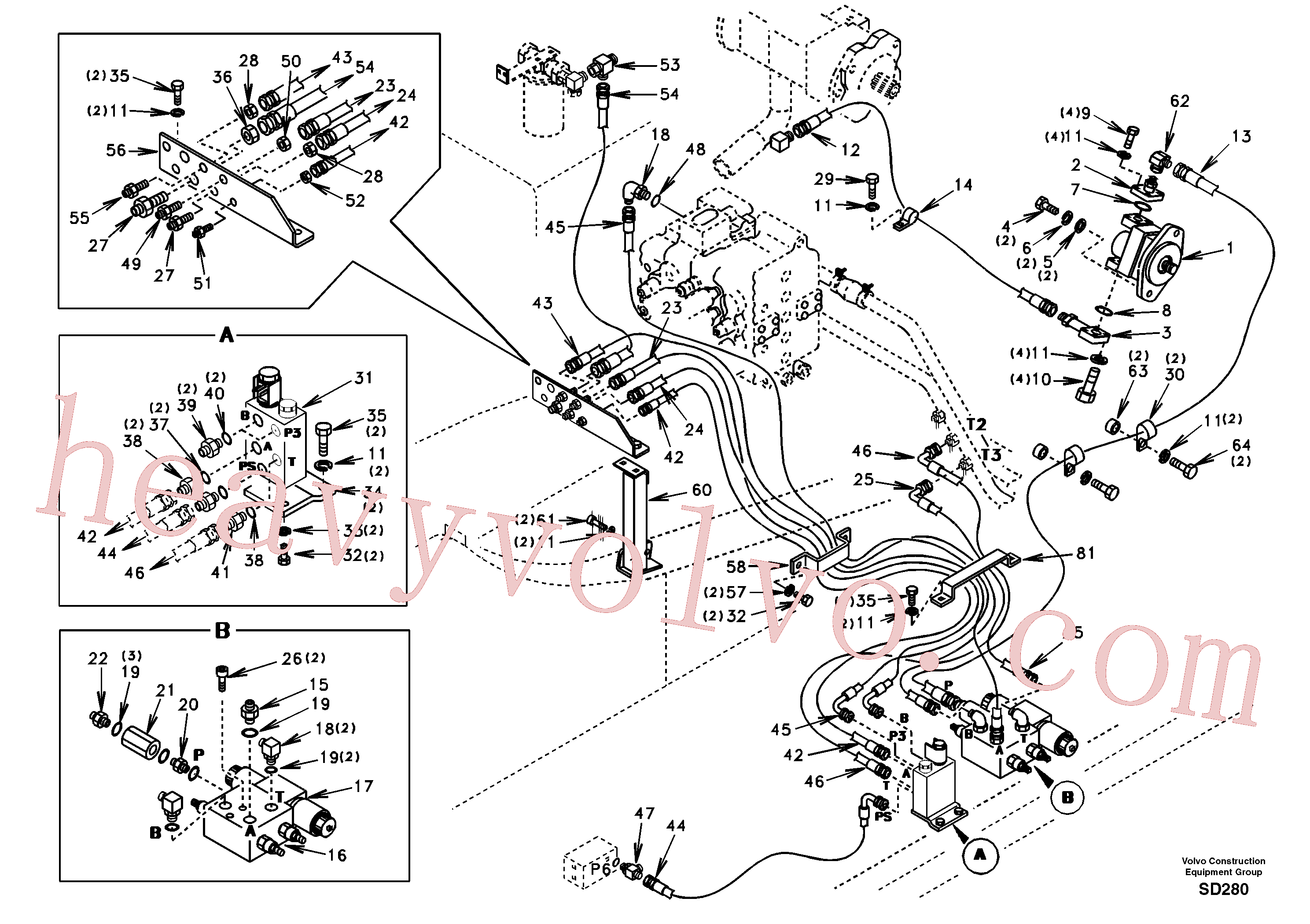 SA7210-01230 Gear Pump for Volvo Excavator spare
