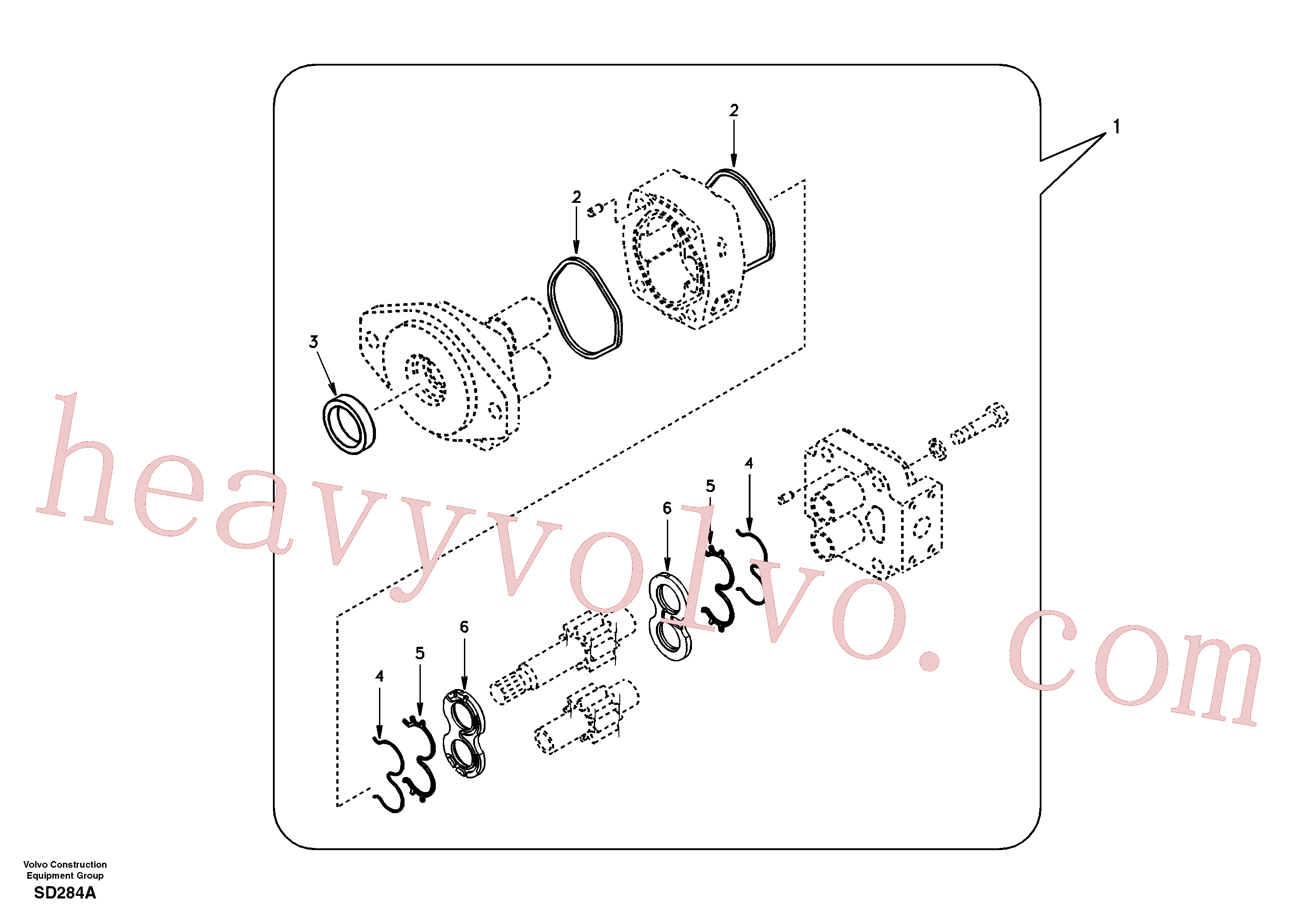 SA7210-01230 Gear Pump for Volvo Excavator spare