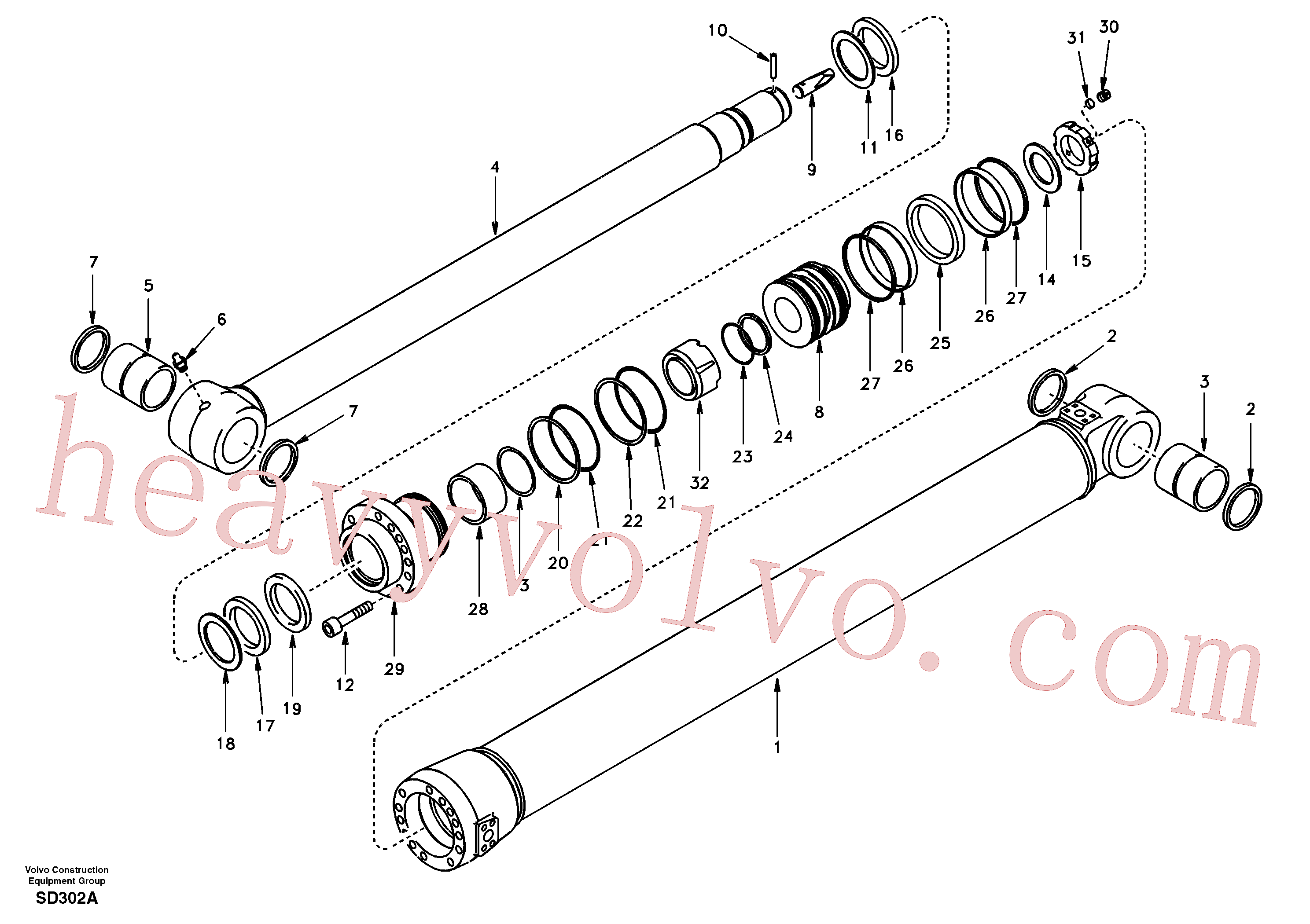 Volvo excavator part VOE14589835 Sealing kit for sale