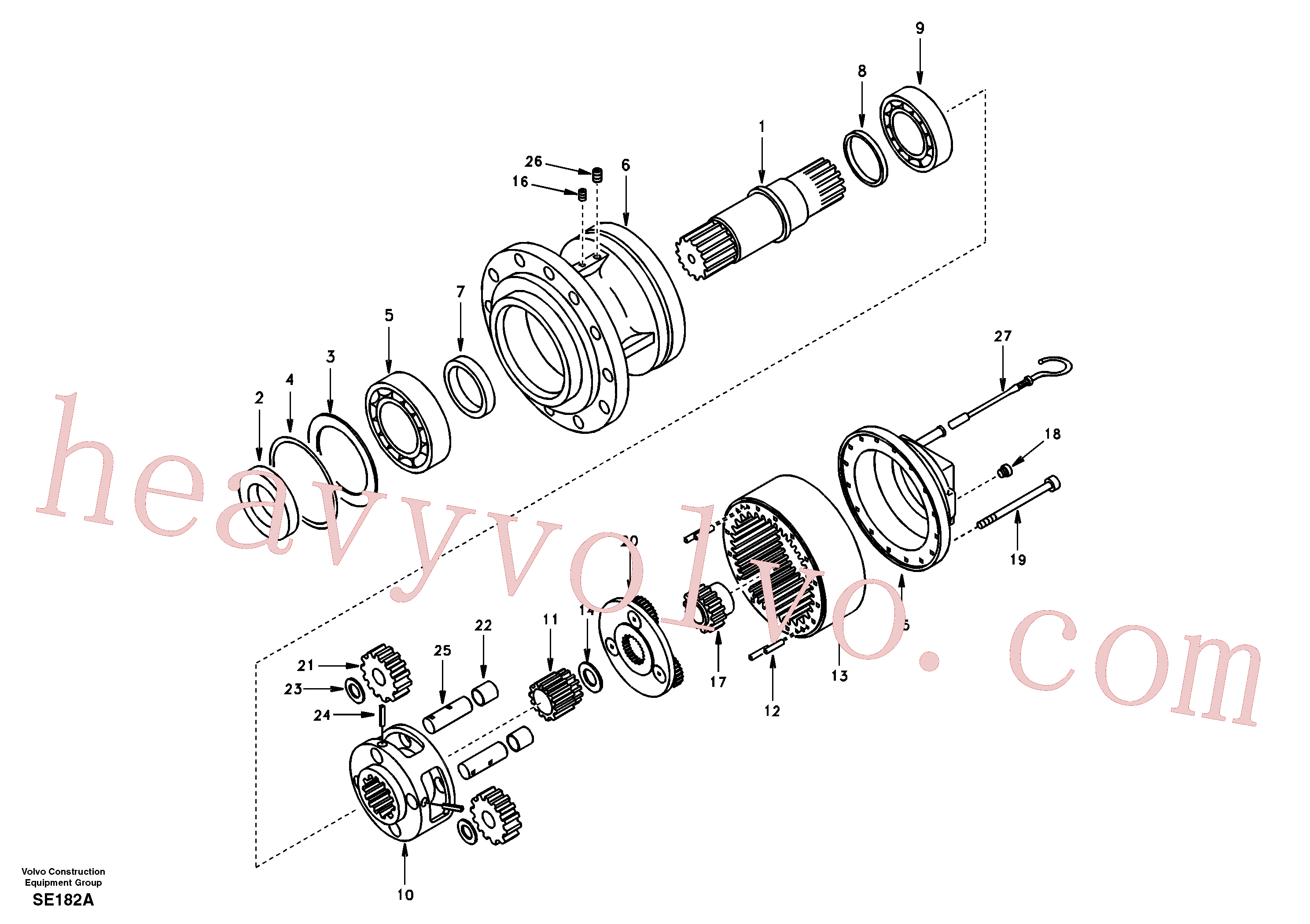 China Made SA14502444 Case parts for Volvo Excavator