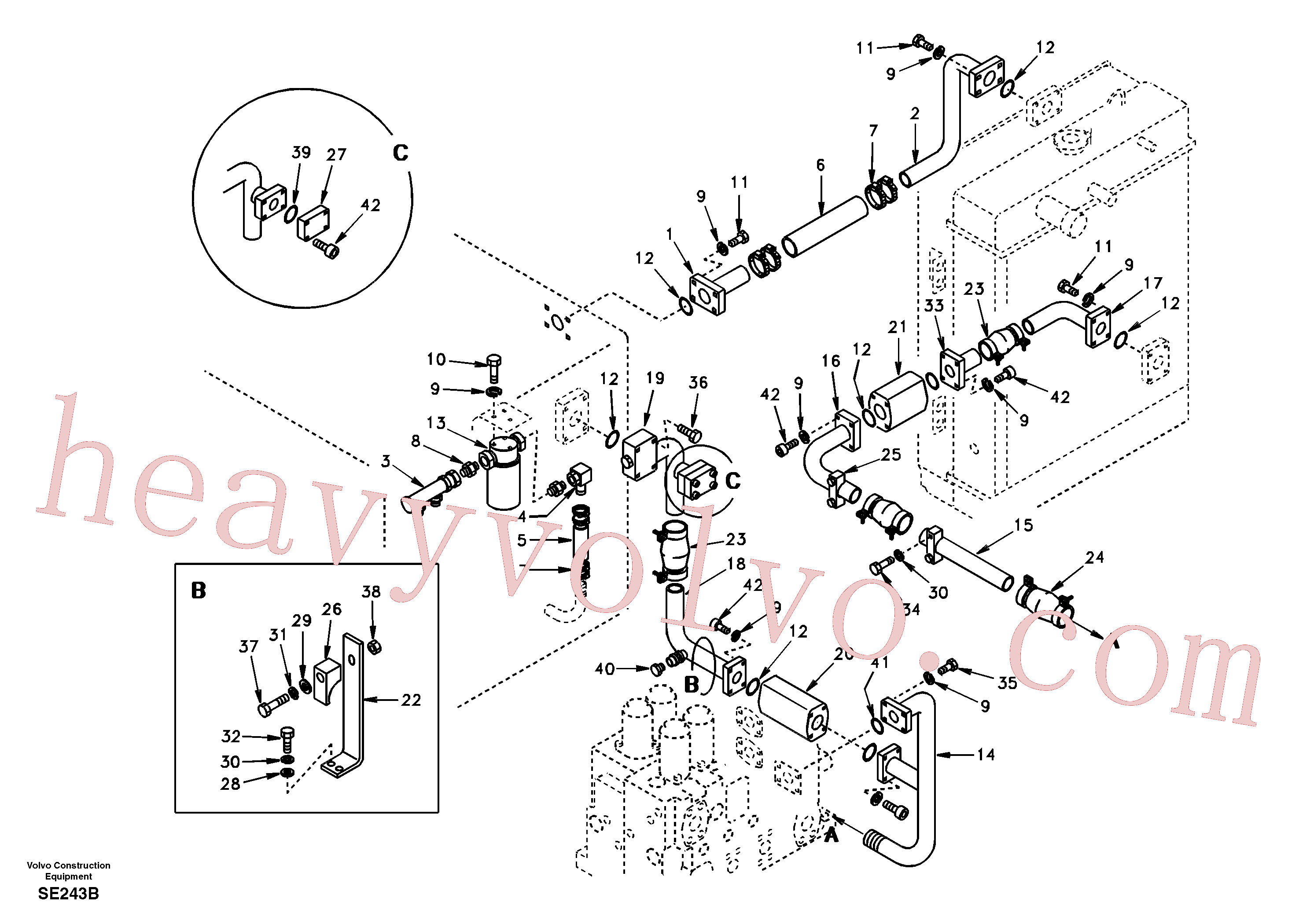 Volvo Assembly SA1142-05920 Pipe for sale