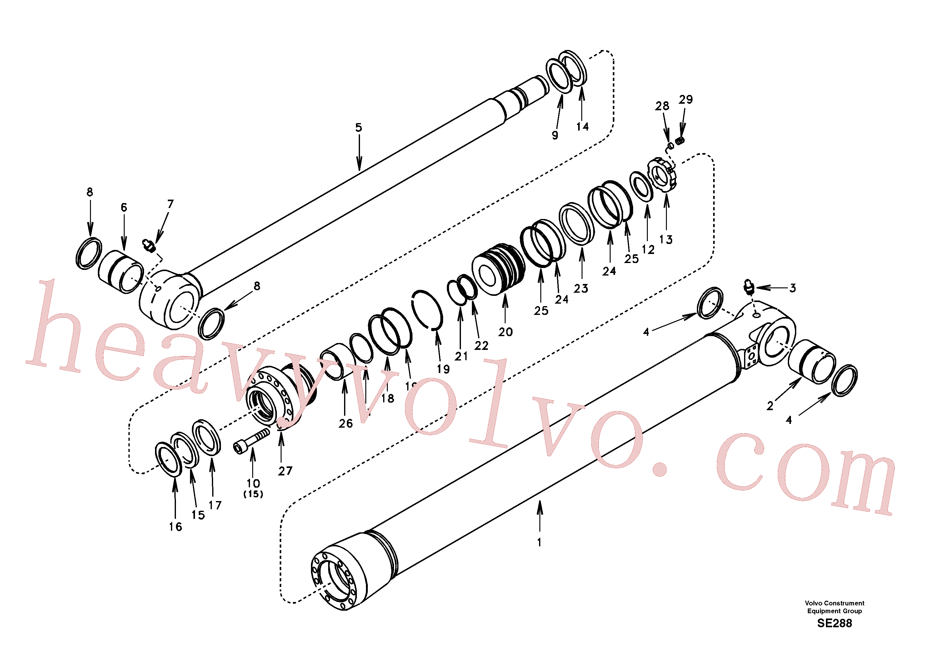 Volvo excavator part VOE14501229 Tube for sale
