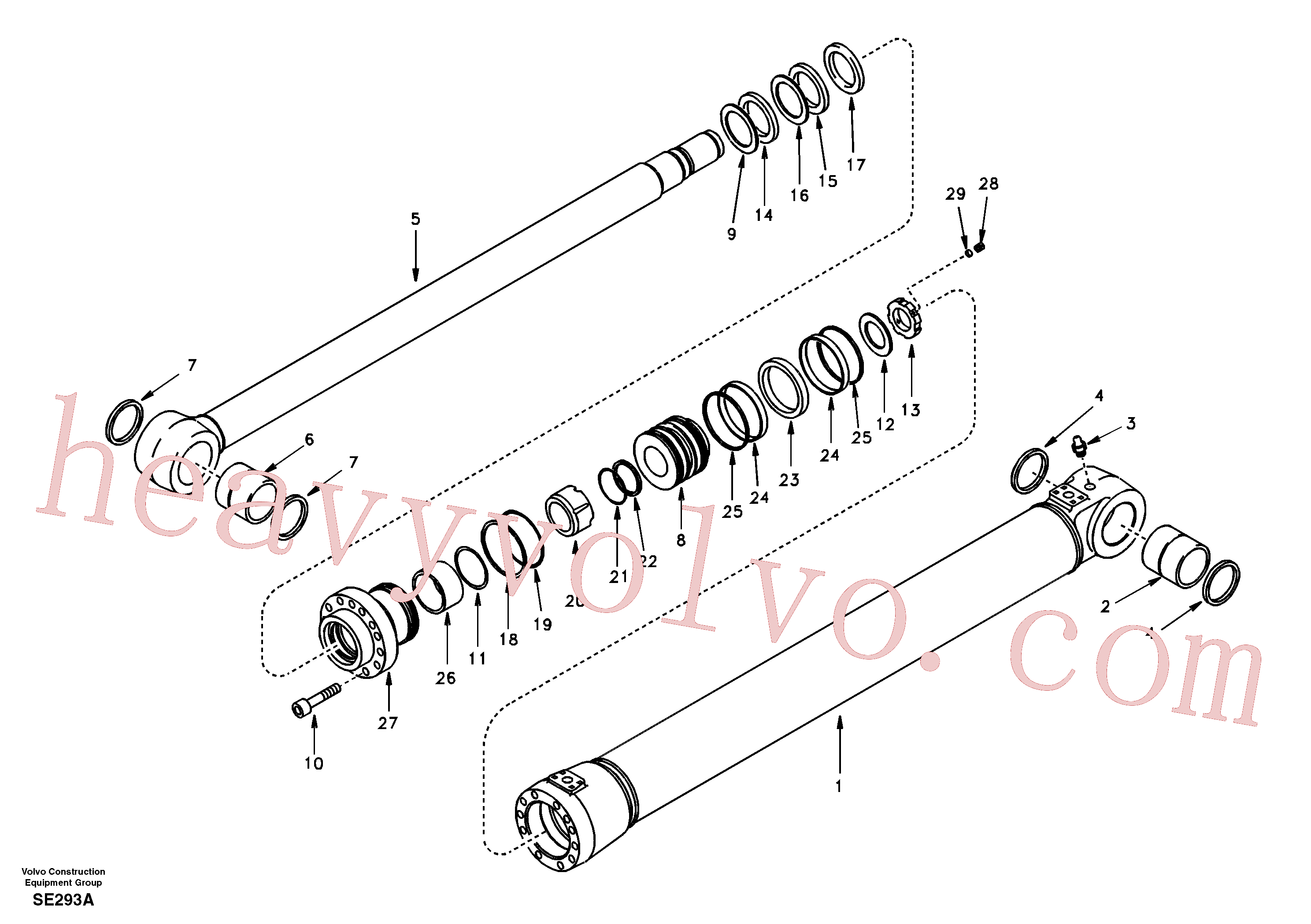 SA9562-11600 Piston seal for Volvo Excavator Parts