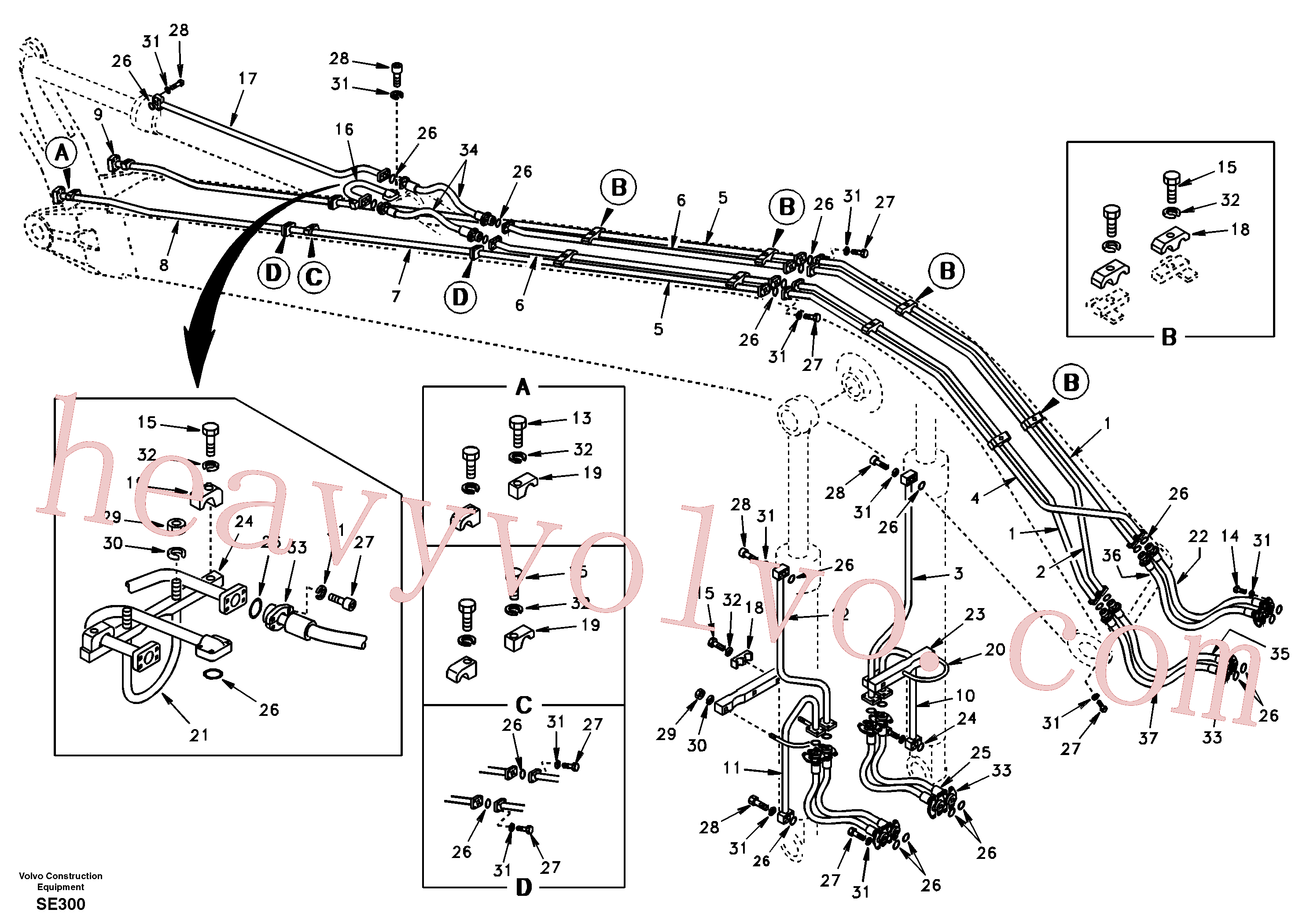 Volvo VOE14674385 Pipe aftermarket part for sale