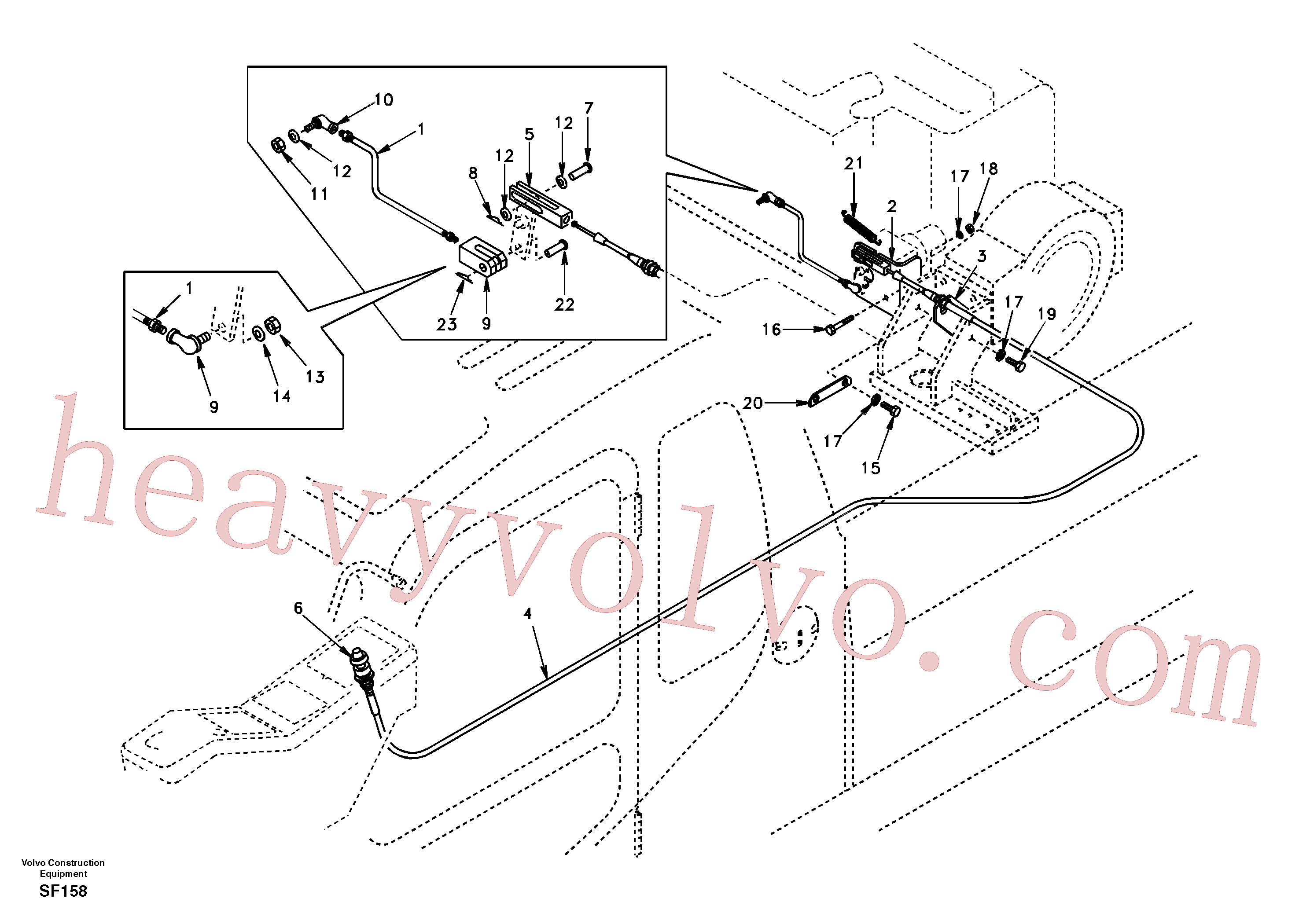 SA9111-10600 Nut for Volvo Excavator Parts