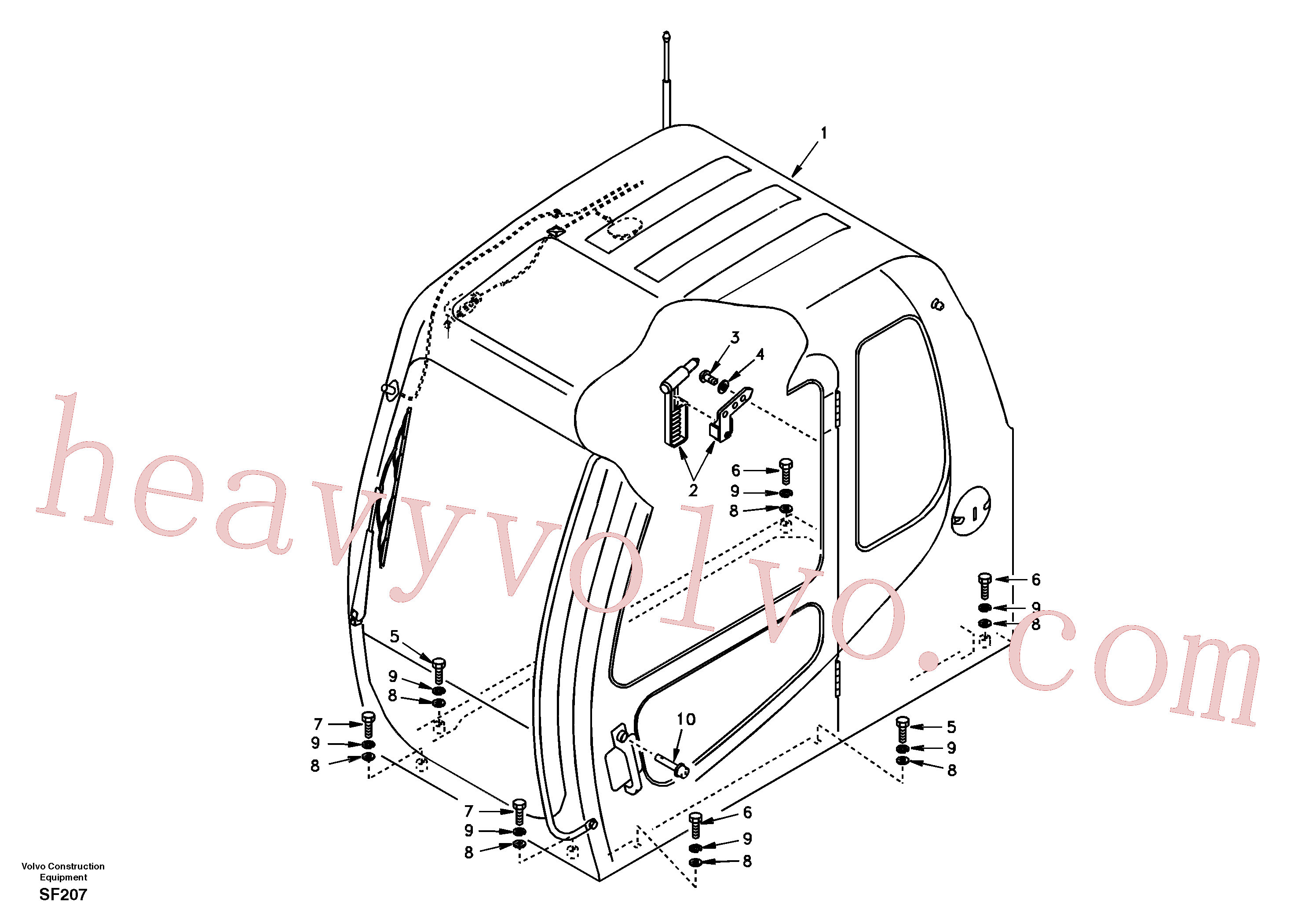 Wholesale SA9011-21621 Hexagon screw for Volvo Excavator