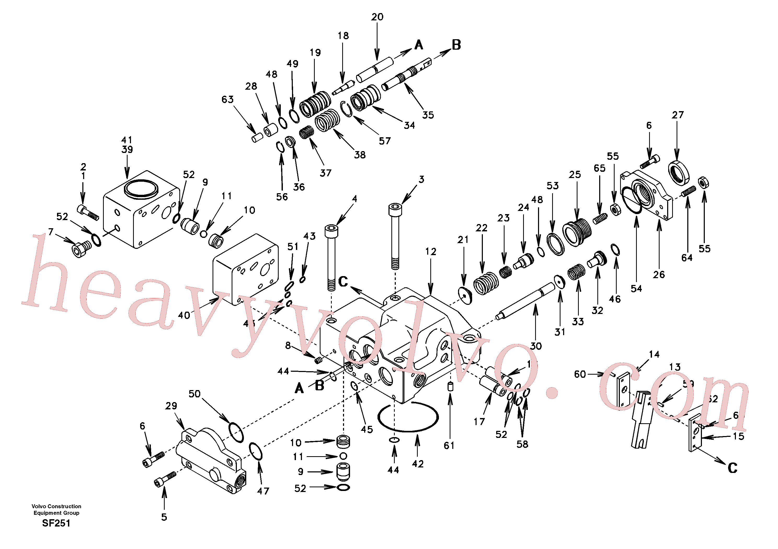 SA14500059 Ring for Volvo Excavator spare