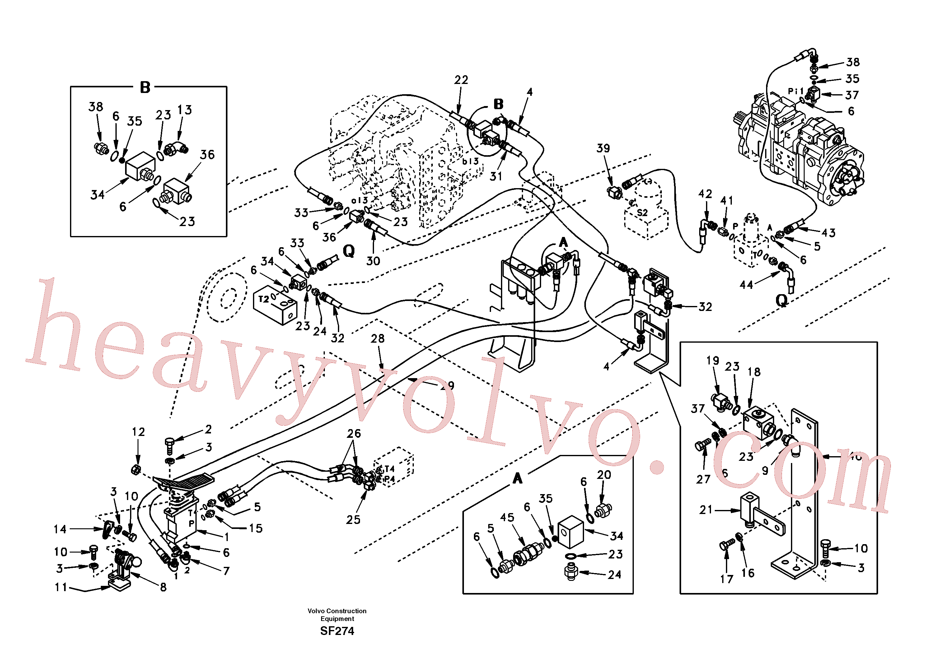 Volvo excavator part SA9453-02351 Rockmaster/1SC for sale