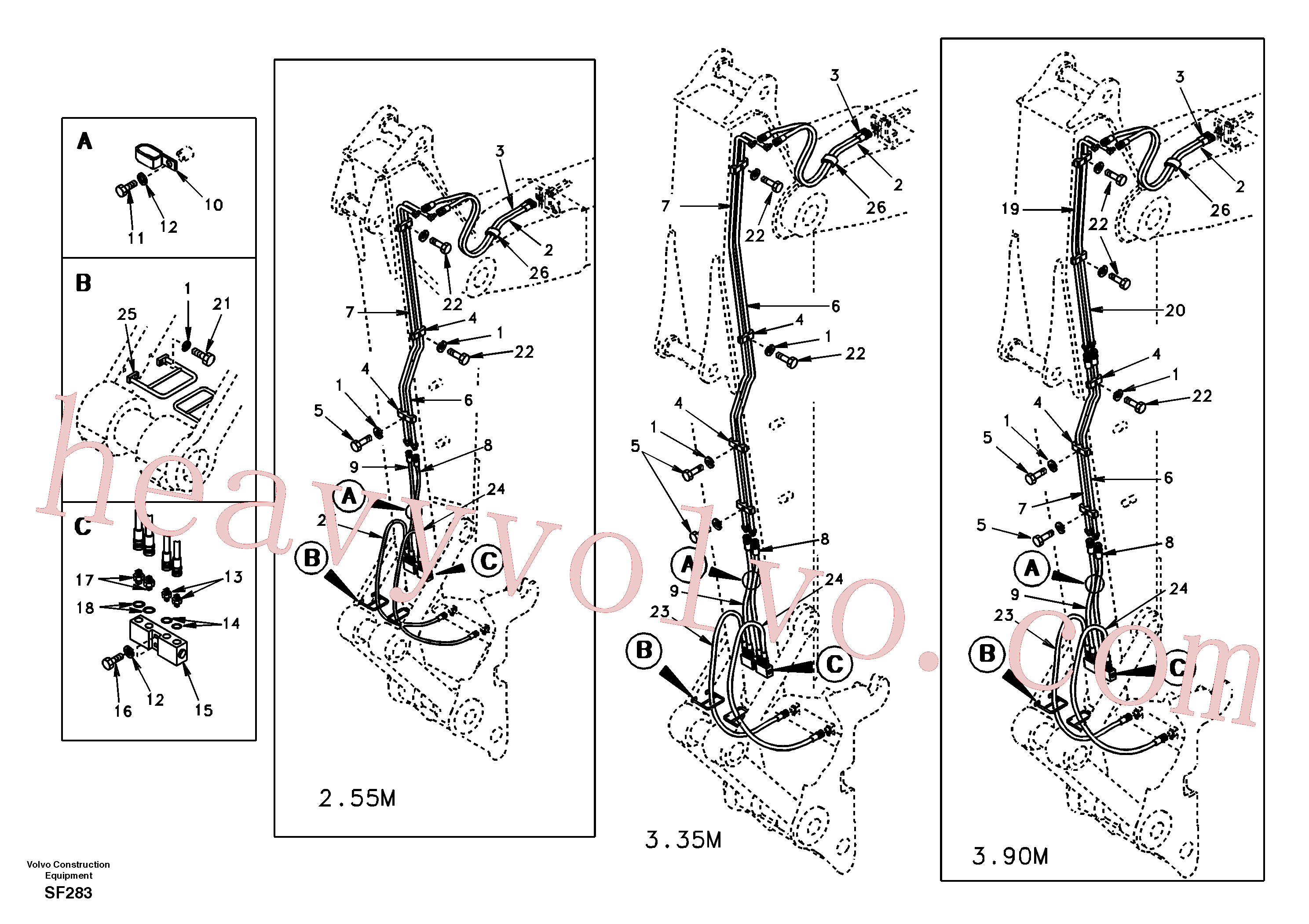 SA9011-20808 Bolt for Volvo Excavator spare