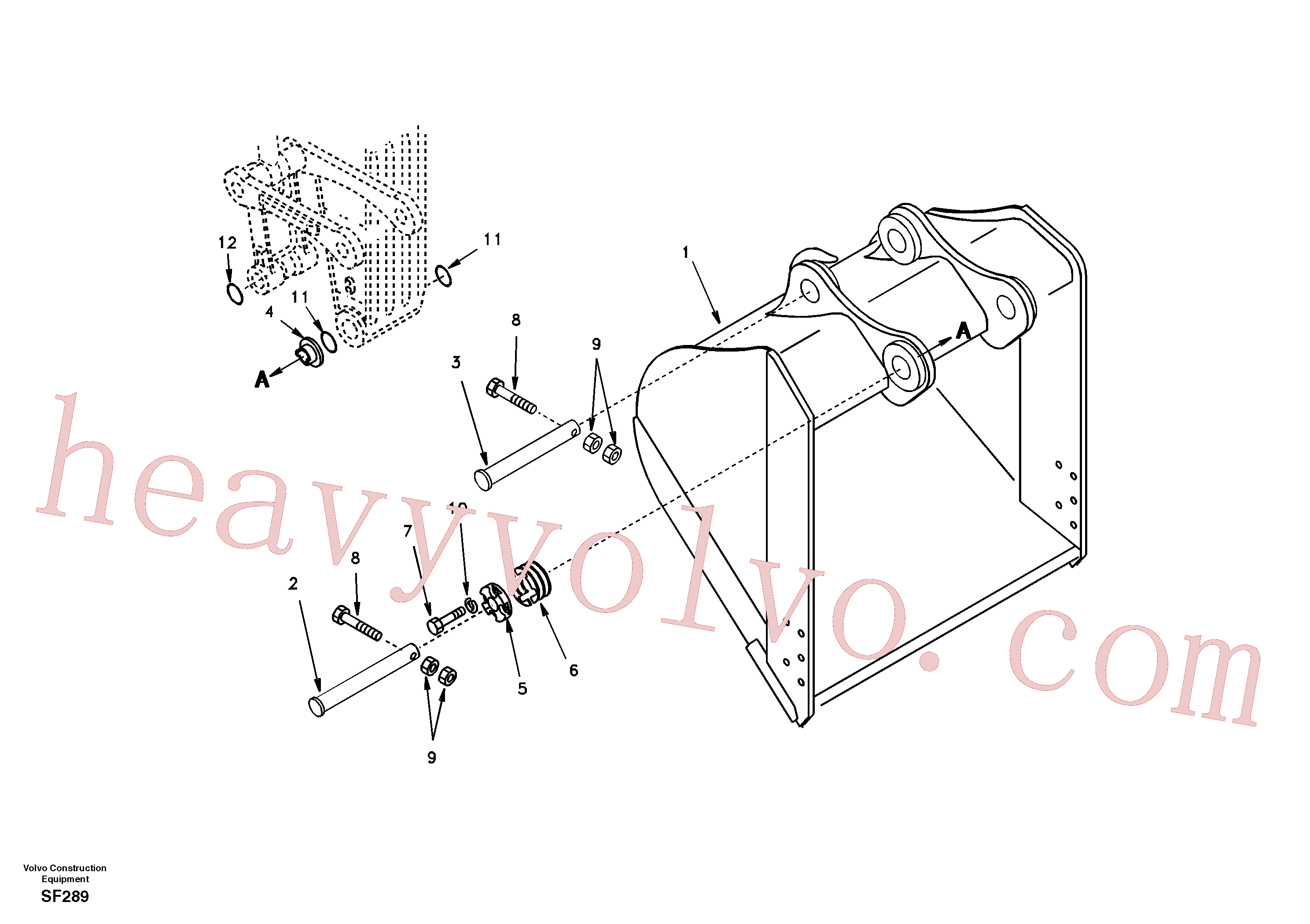 SA1172-04080 Cover for Volvo Excavator spare
