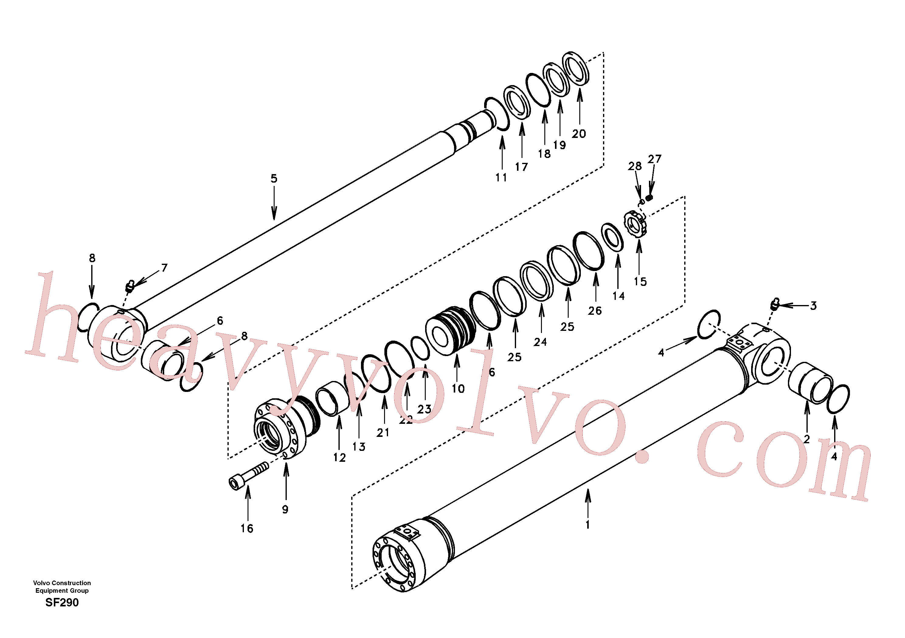 SA1146-08300 Seal for Volvo Excavator Parts
