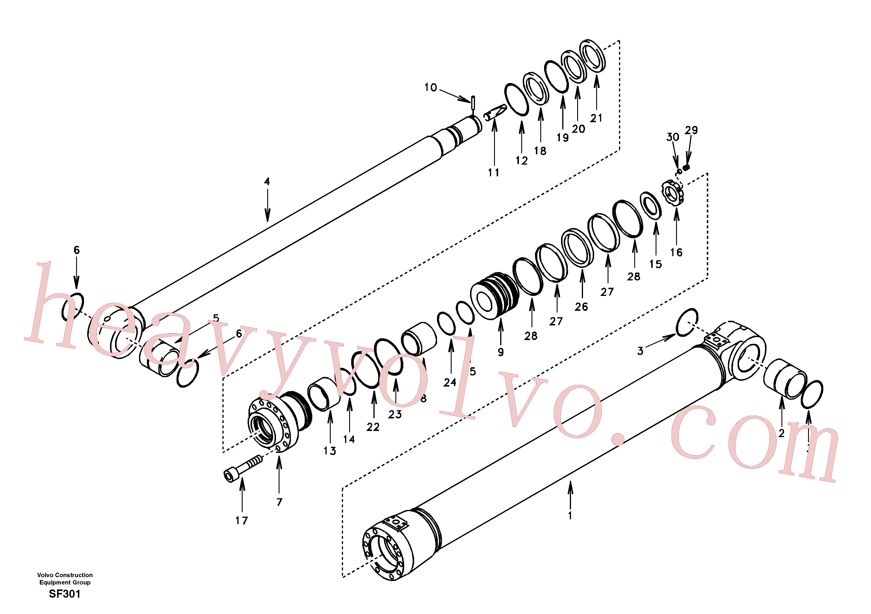 VOE14501243 Tube for Volvo Excavator Parts